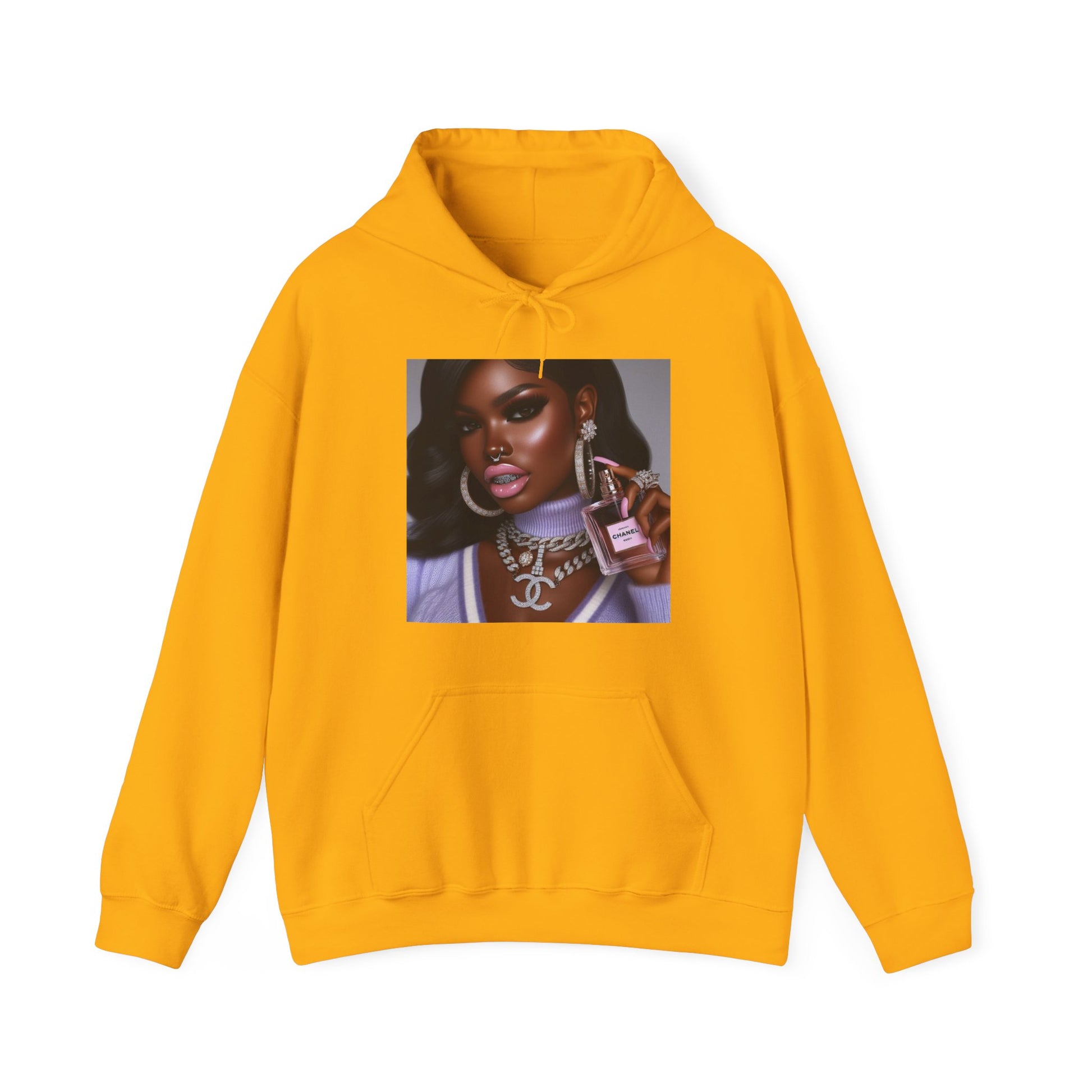 Chanel Please Hoodie Hoodie Printify Gold S
