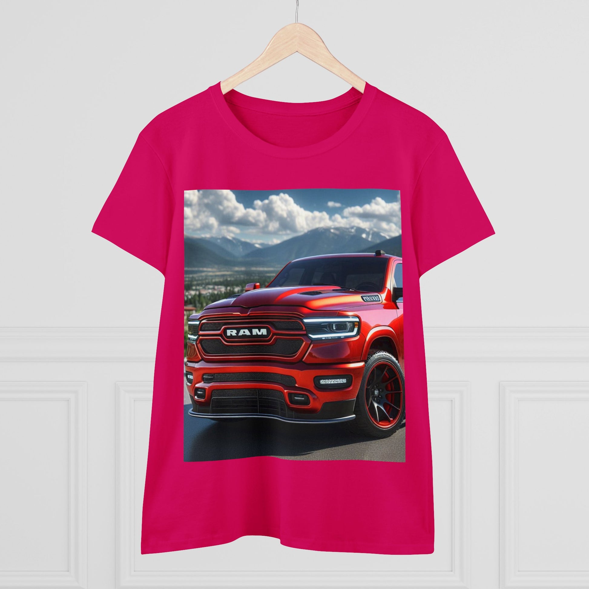 Red Dodge Ram T-Shirrt T-Shirt Printify