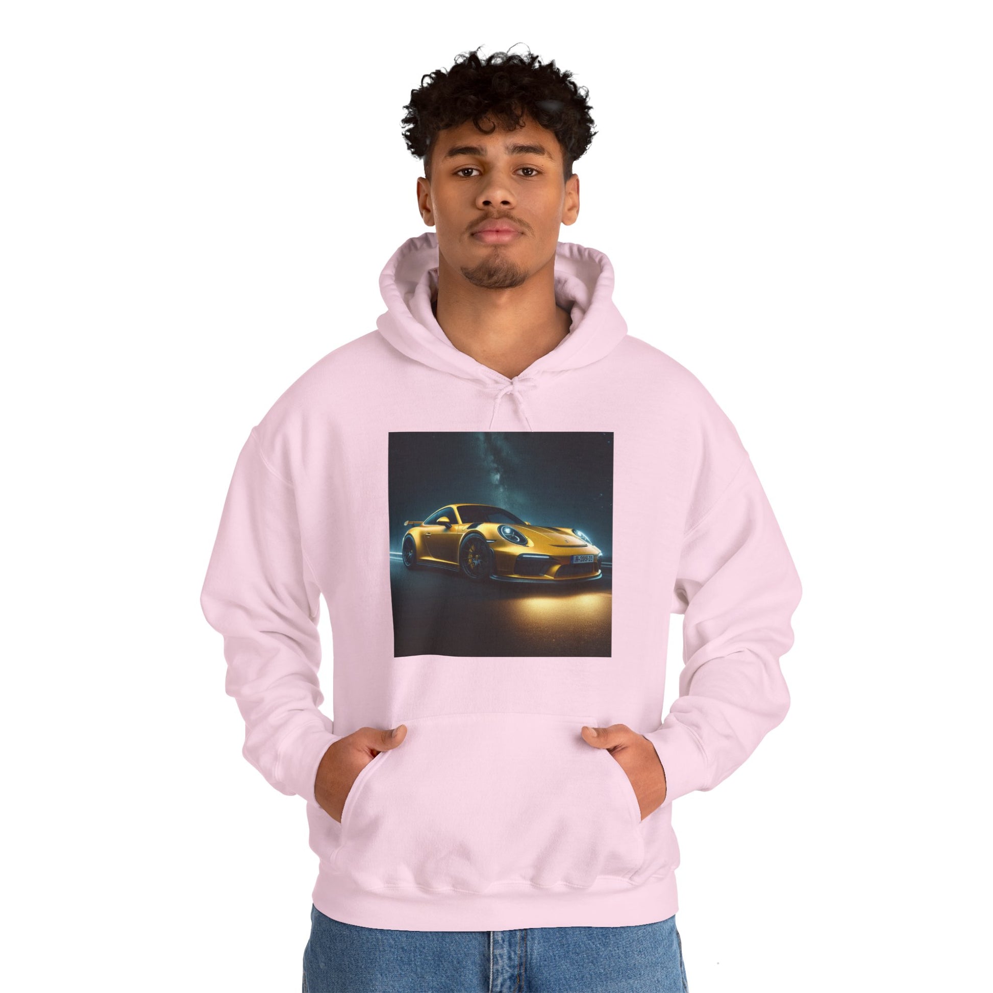 Yellow Porsche Hoodie Hoodie Printify