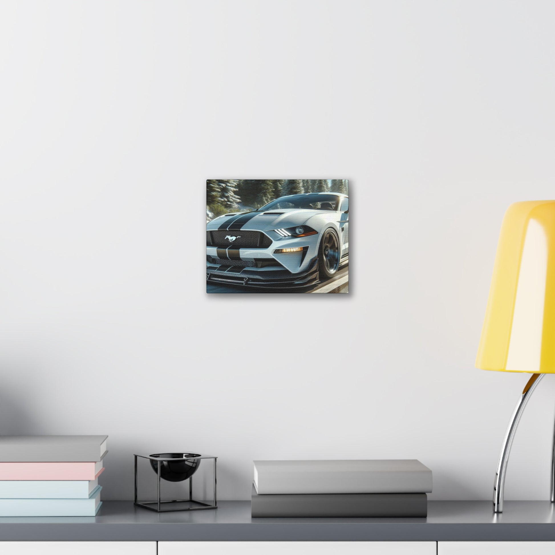 Silver Mustang Canvas Canvas Printify 10" x 8" (Horizontal) 0.75''