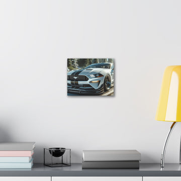 Silver Mustang Canvas Canvas Printify 10" x 8" (Horizontal) 0.75''