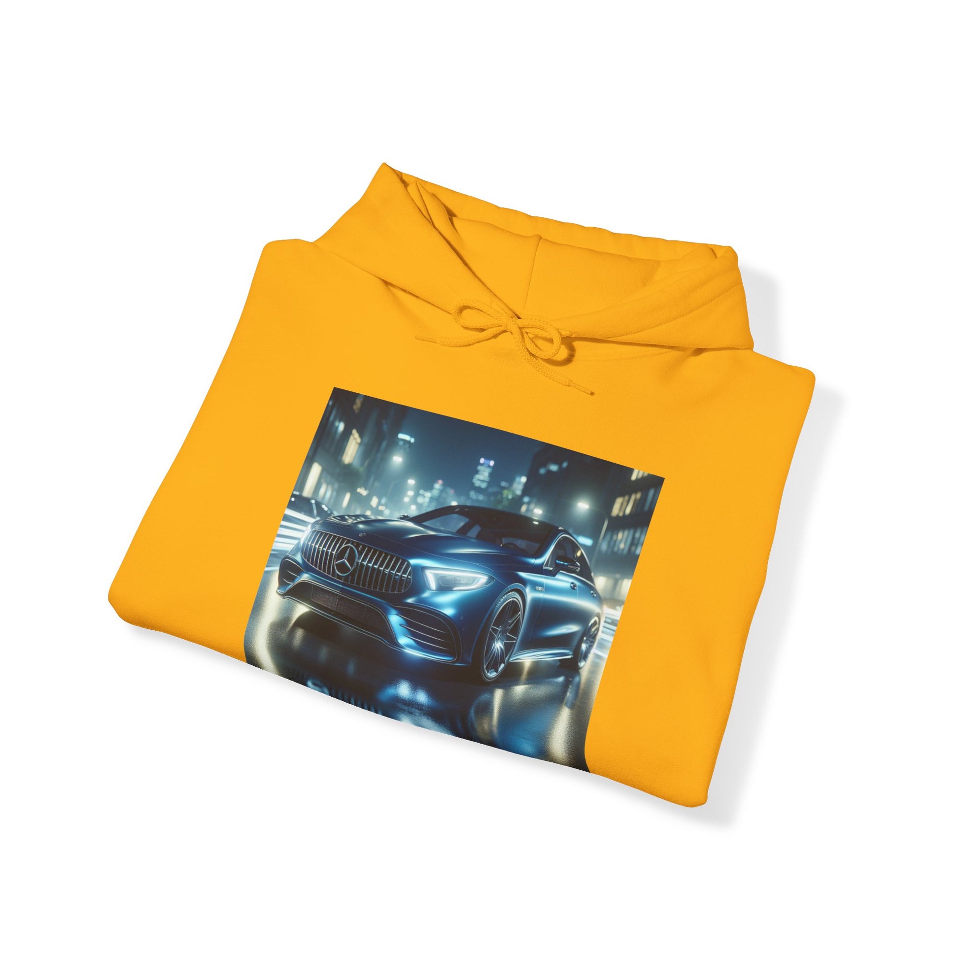 Blue Mercedes Hoodie Hoodie Printify