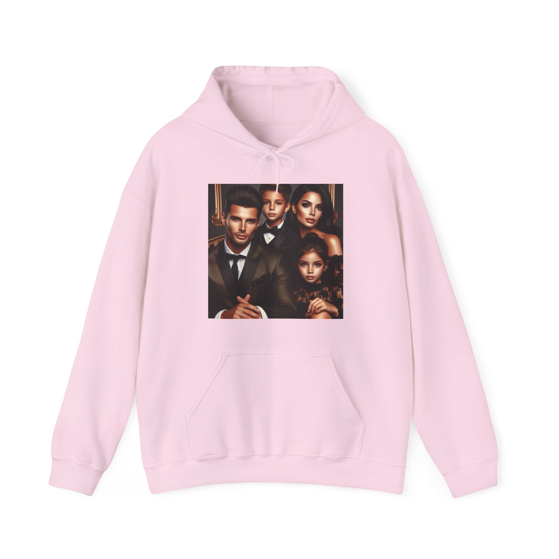 Family Portrait Hoodie Hoodie Printify Light Pink S