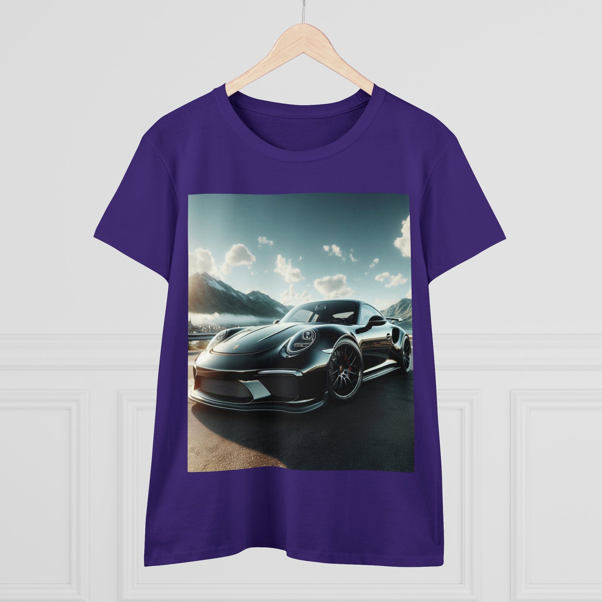 Black Porsche T-Shirt T-Shirt Printify
