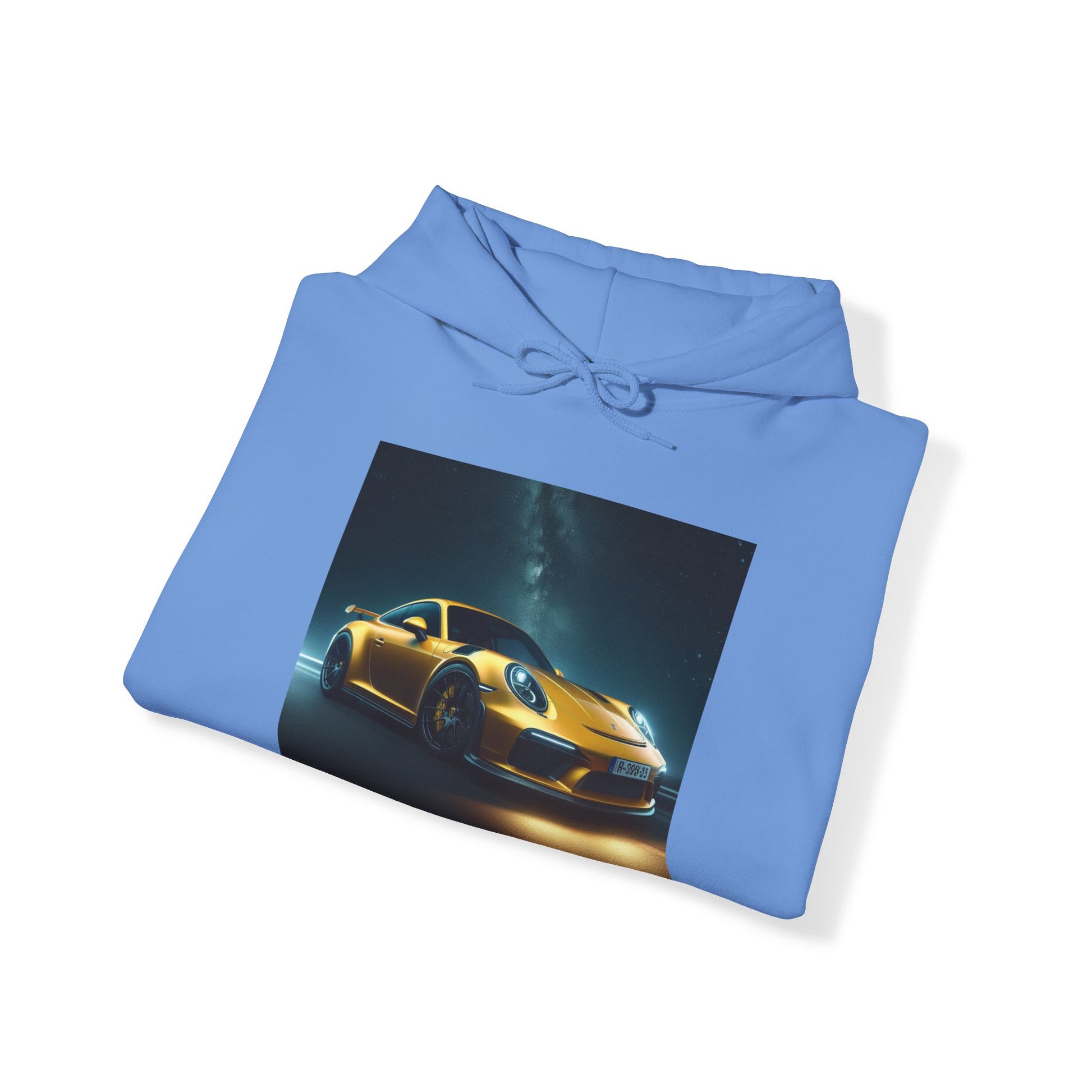 Yellow Porsche Hoodie Hoodie Printify