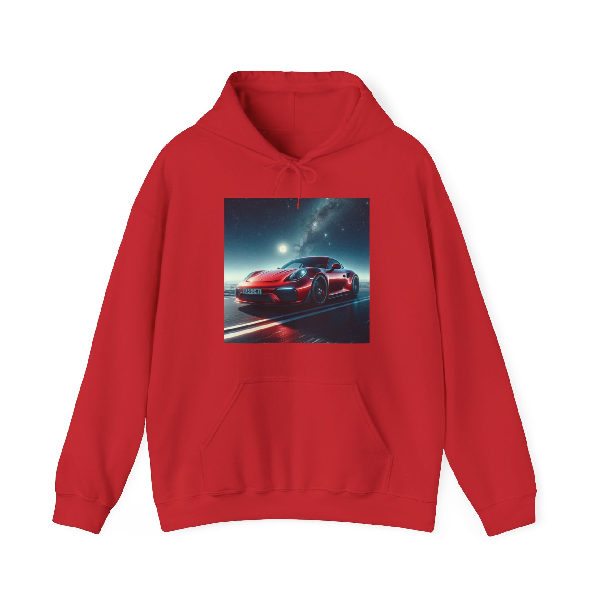 Red Porsche Hoodie Hoodie Printify Red S