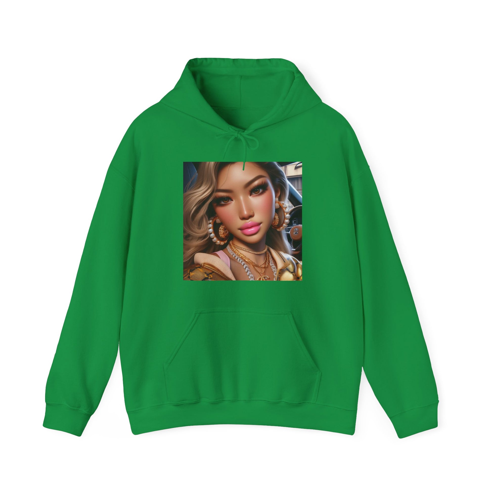 Car Beauty Hoodie Hoodie Printify Irish Green S