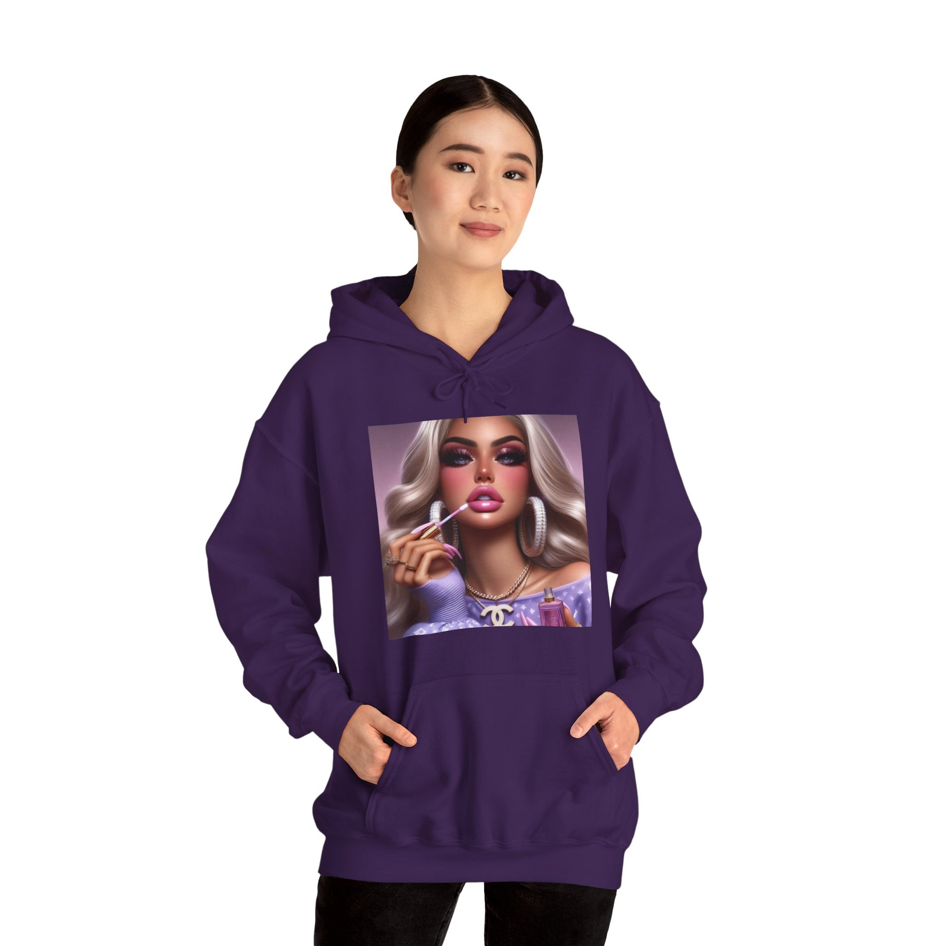 Gloss Up Hoodie Hoodie Printify