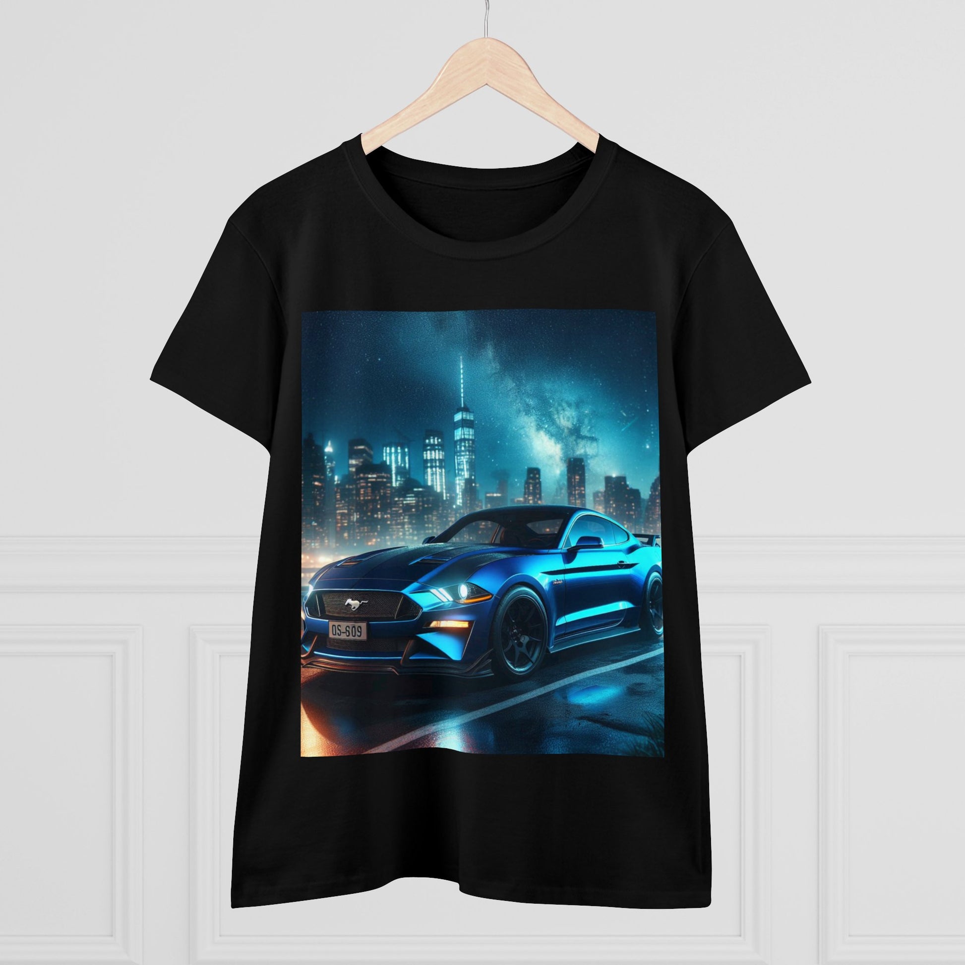 Blue Mustang T-Shirt T-Shirt Printify