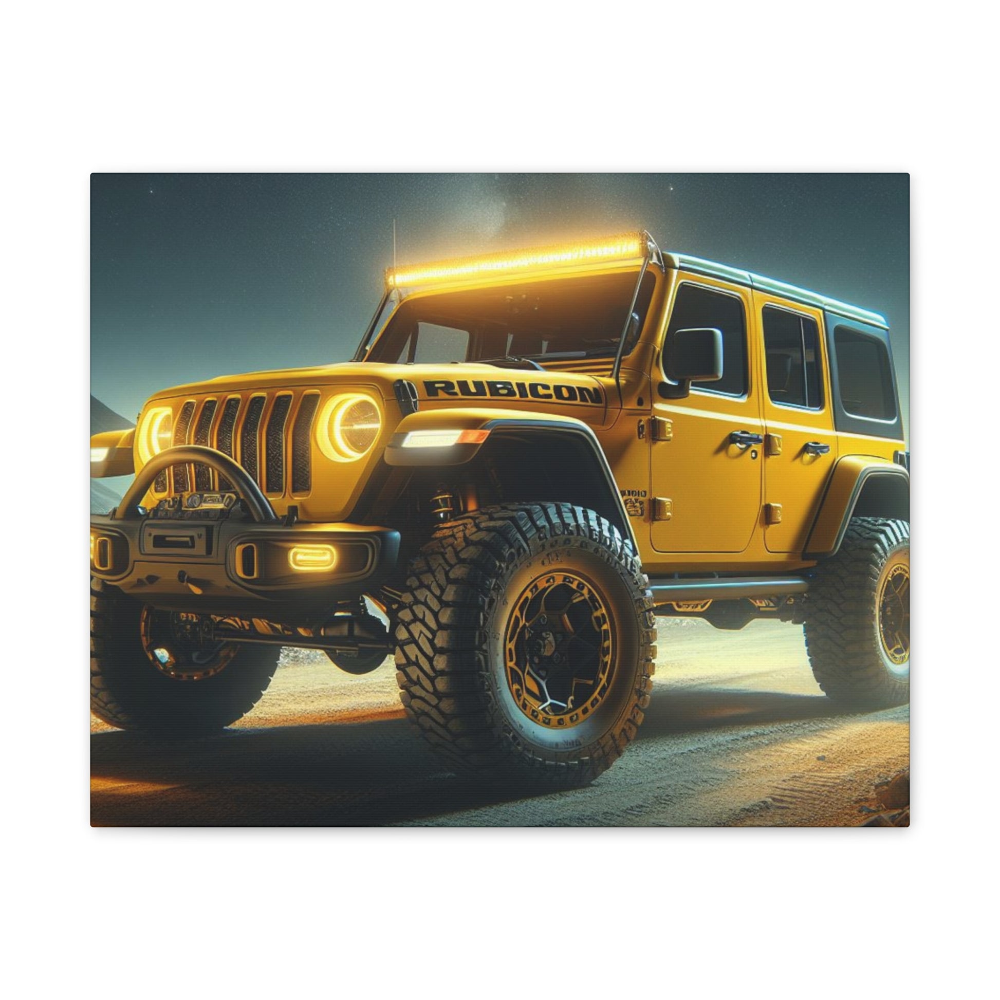 Yellow Rubicon Canvas Canvas Printify