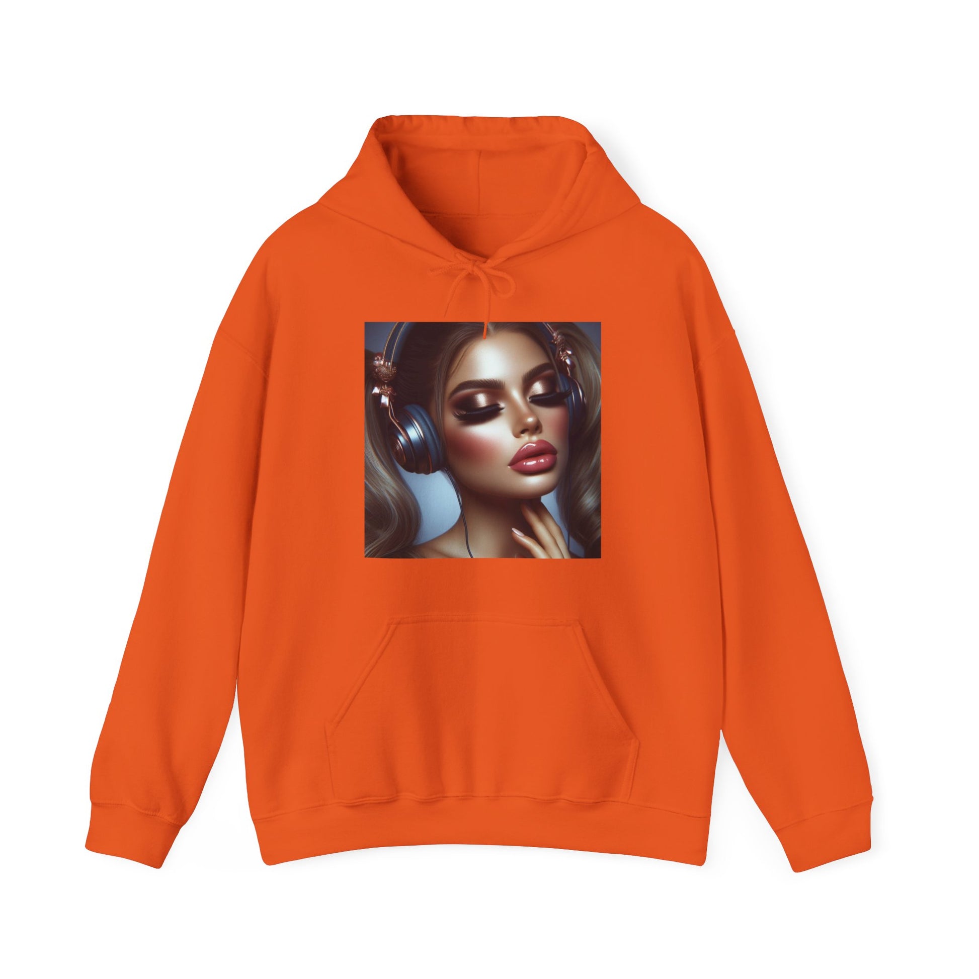 Music Vibes Hoodie Hoodie Printify Orange S