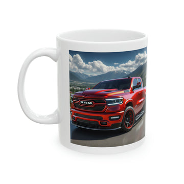 Red Dodge Ram Mug Mug Printify 11oz