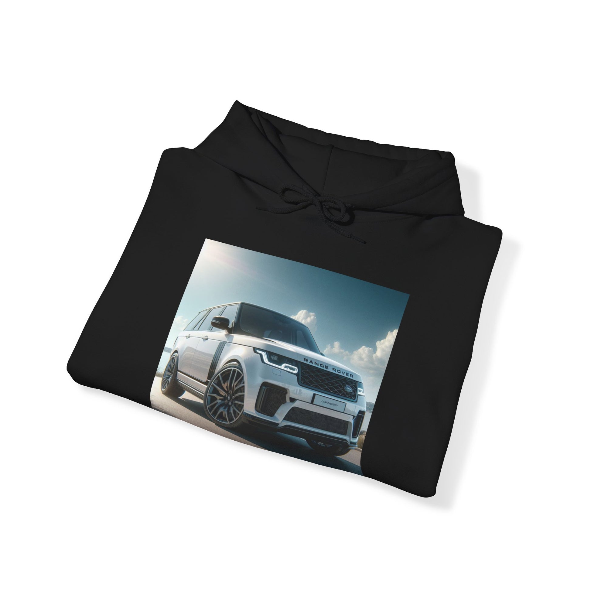 White Range Rover Hoodie Hoodie Printify