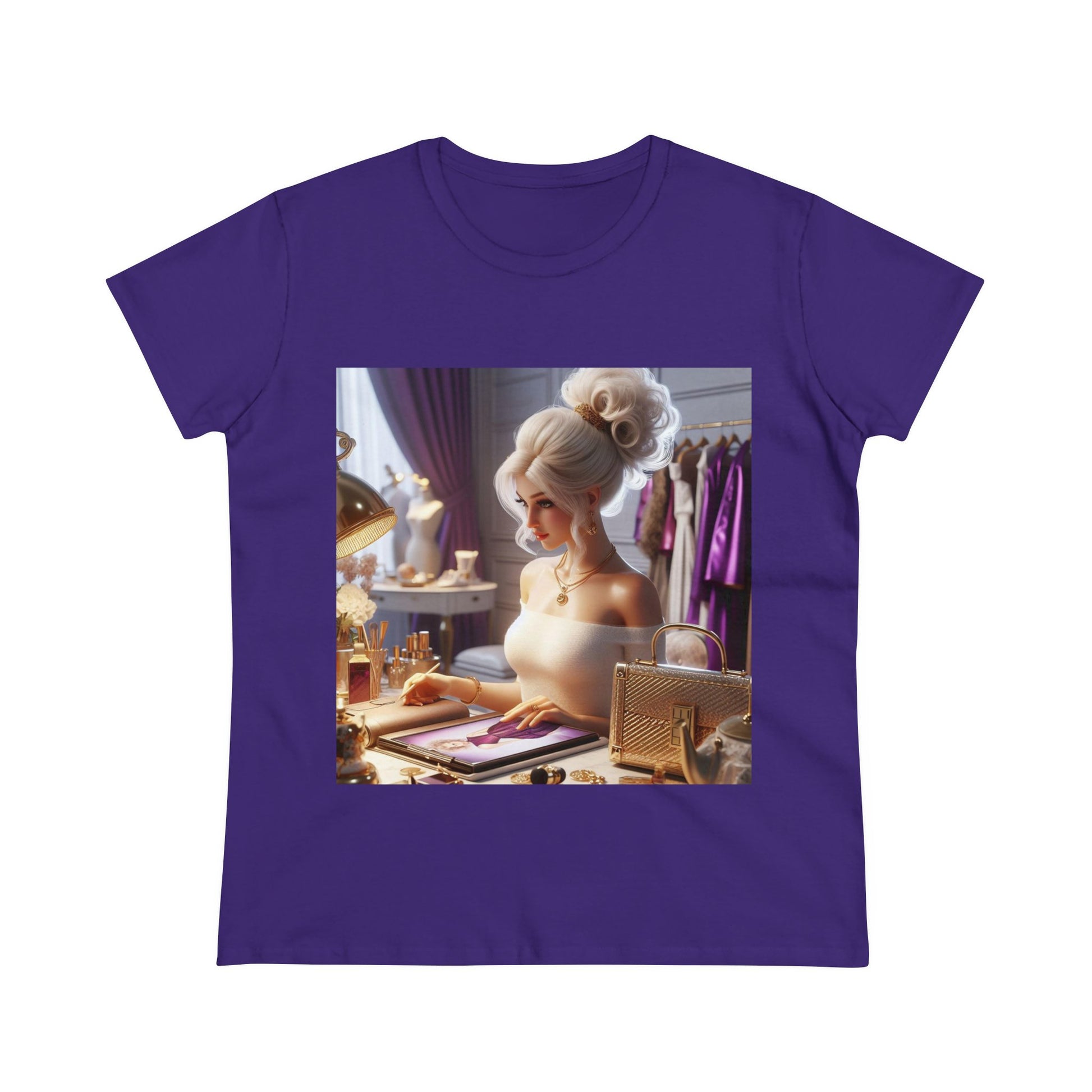Fashion and Beauty T-Shirt T-Shirt Printify Purple S