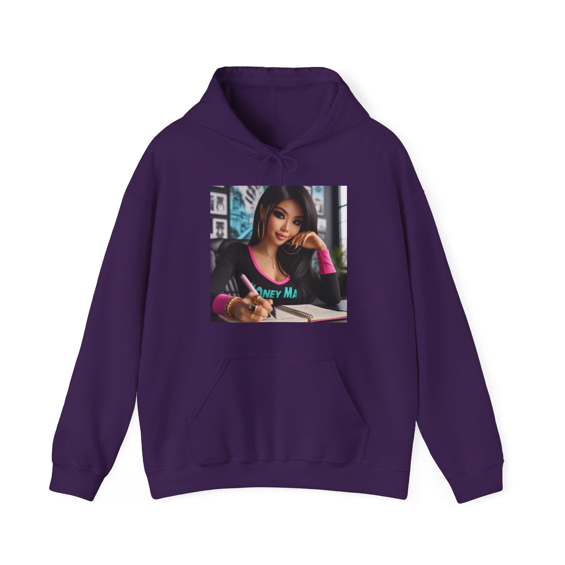 Money Maker Hoodie Hoodie Printify Purple S