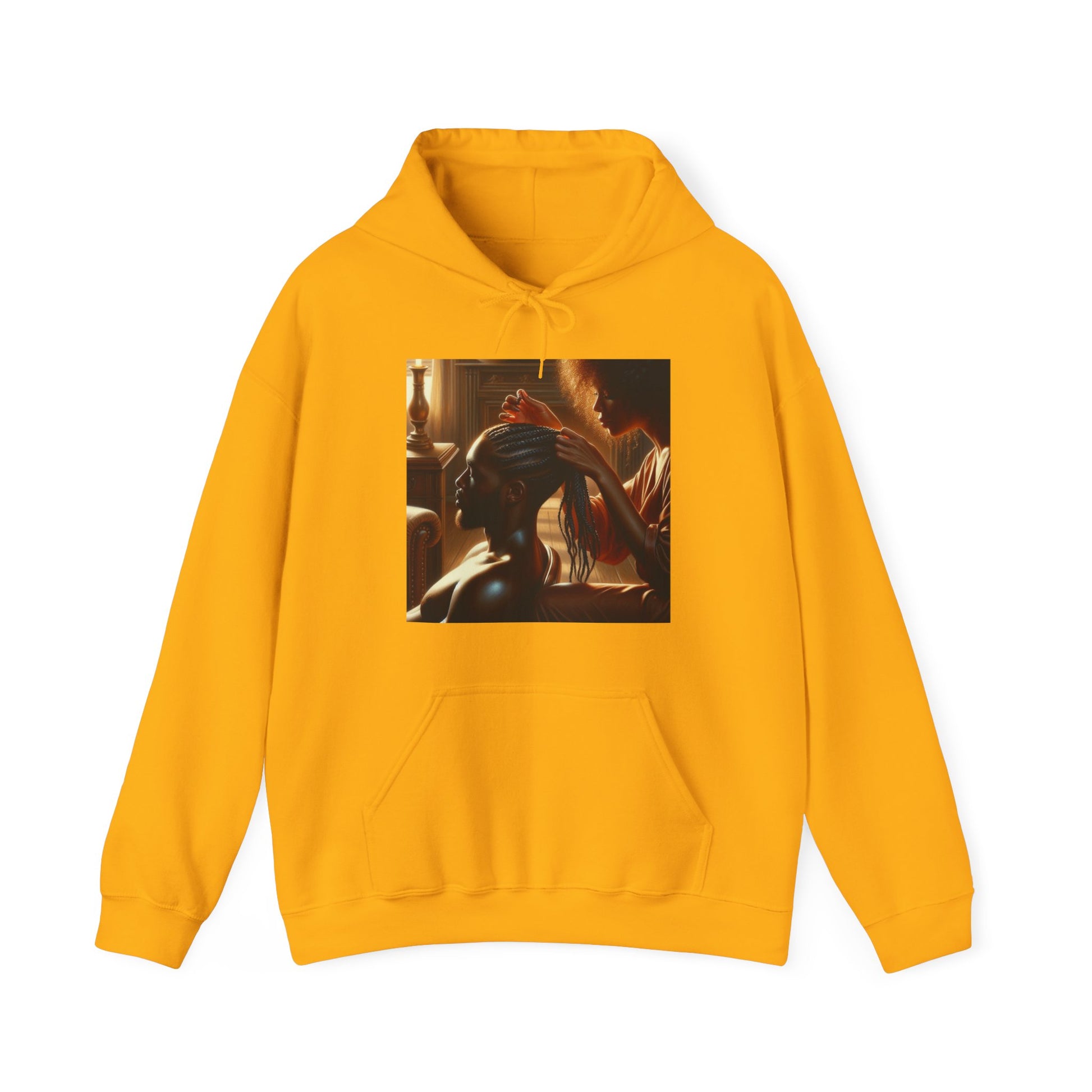 Braid My Hair Hoodie Hoodie Printify Gold S