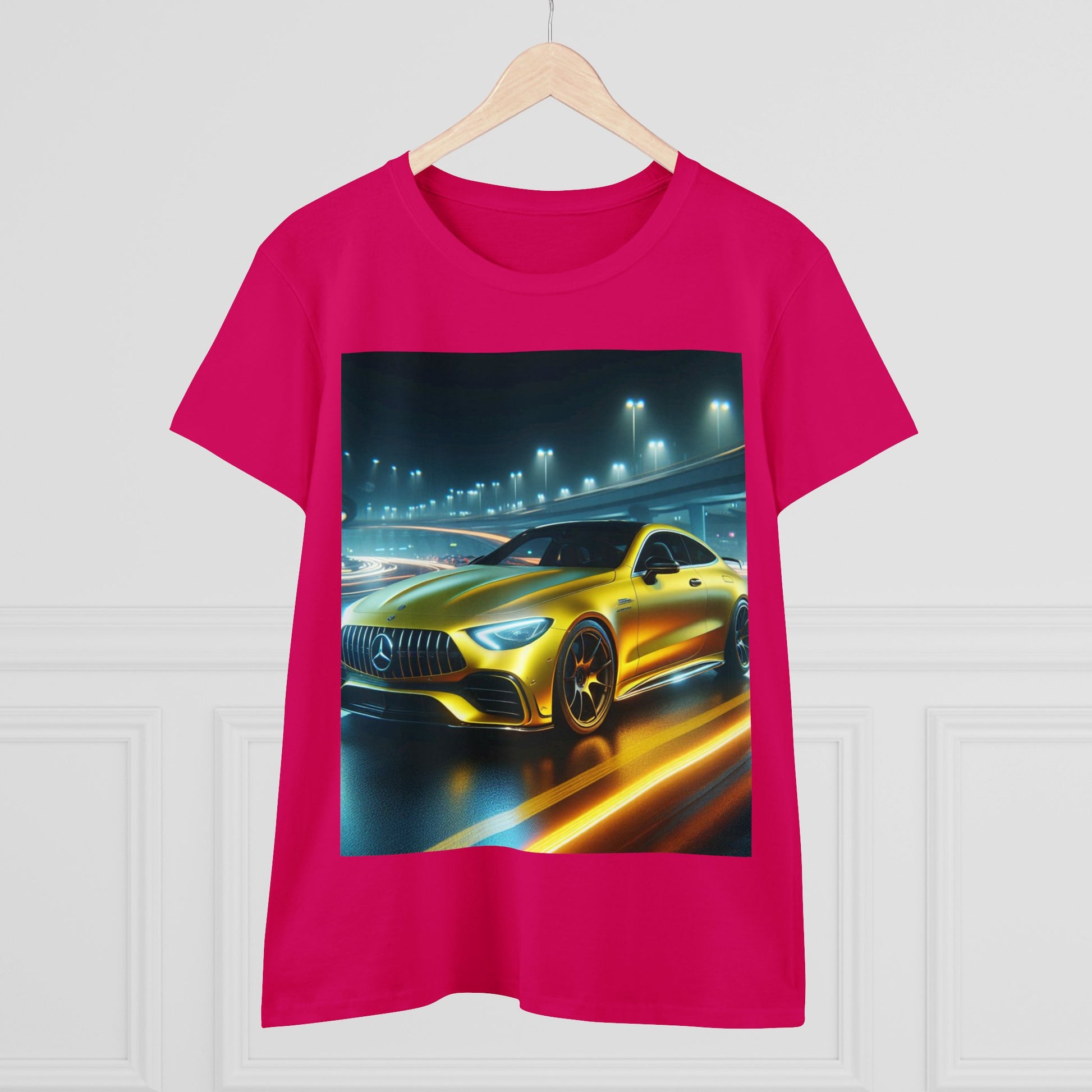Yellow Mercedes T-Shirt T-Shirt Printify