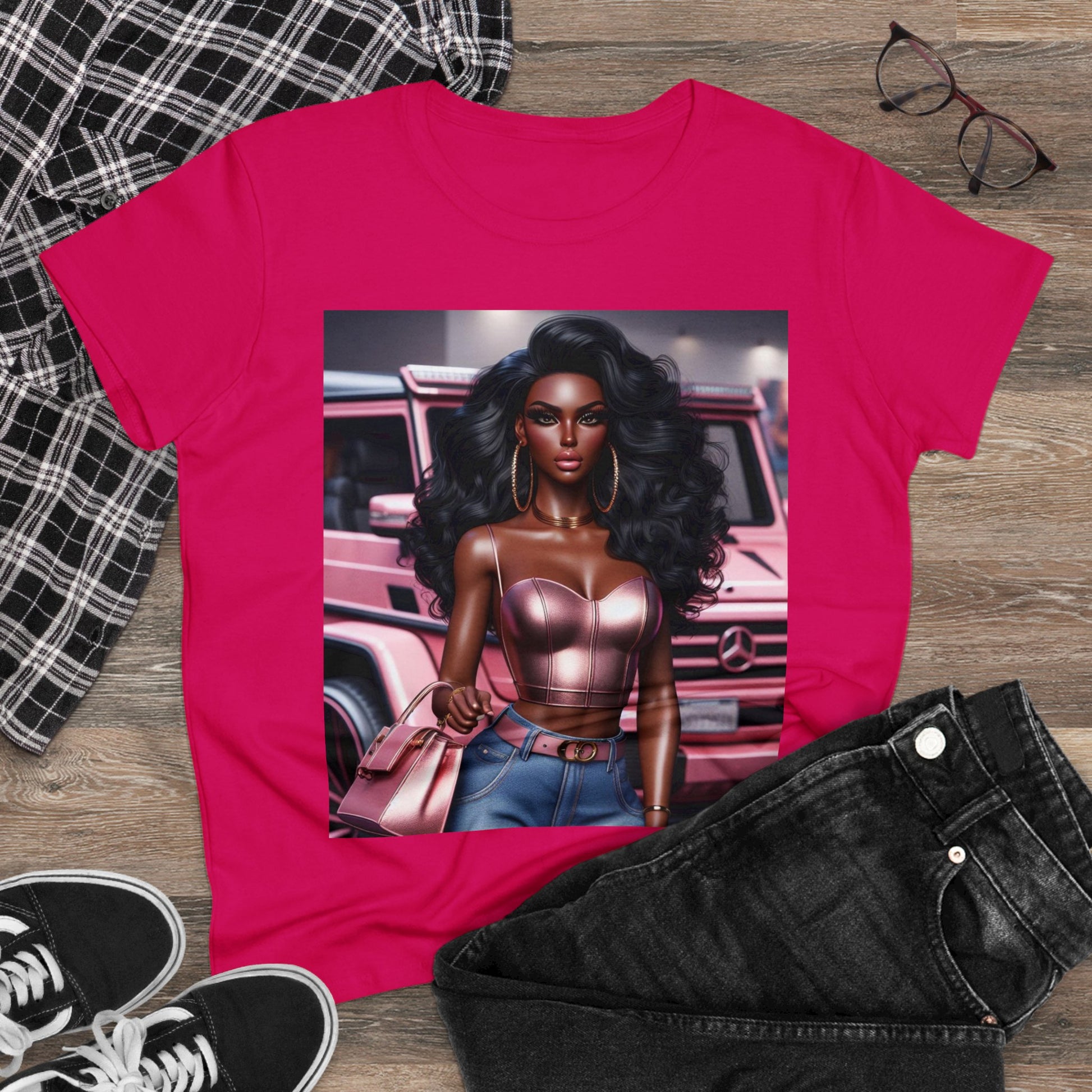 Pink Luxury T-Shirt T-Shirt Printify