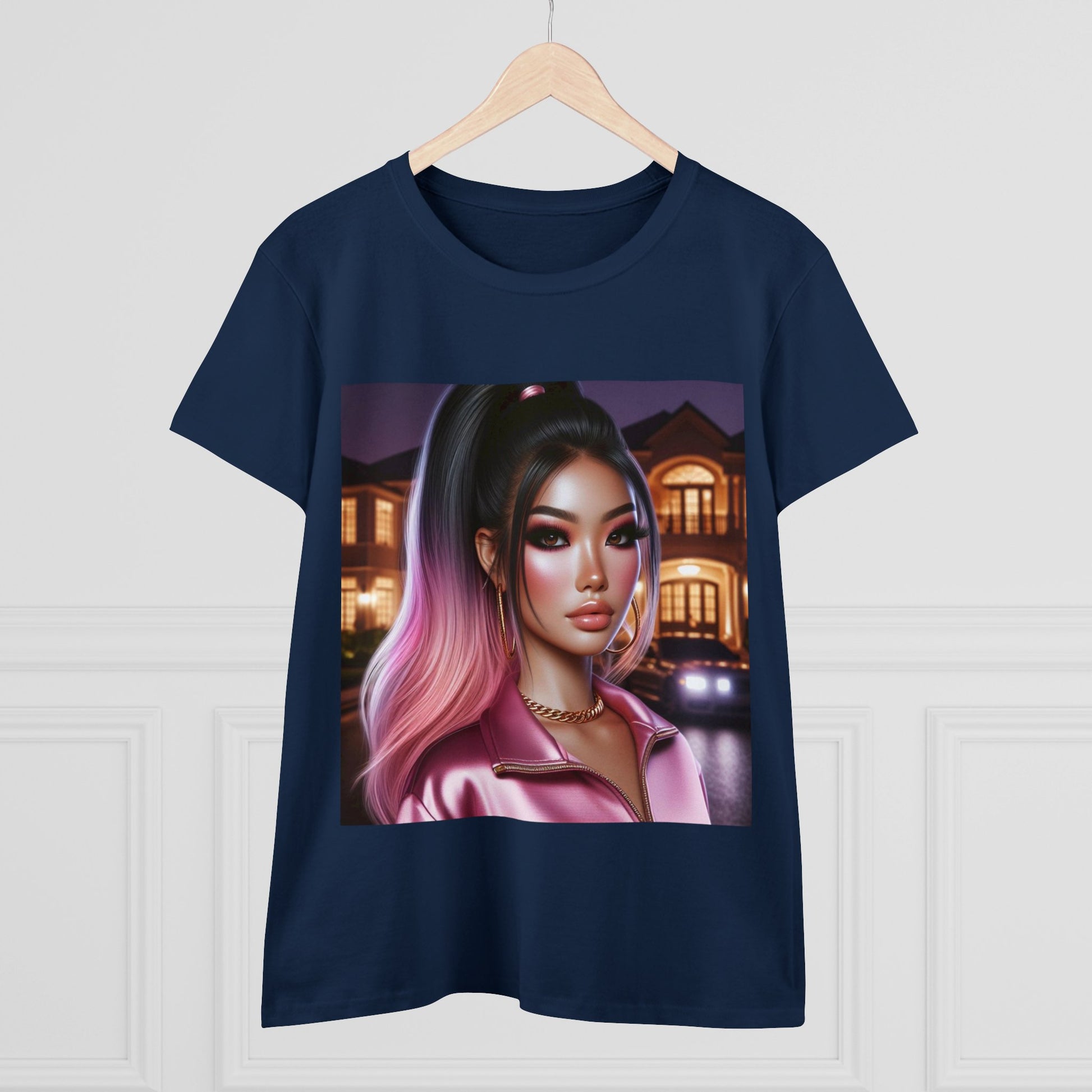 Pink at Night T-Shirt T-Shirt Printify