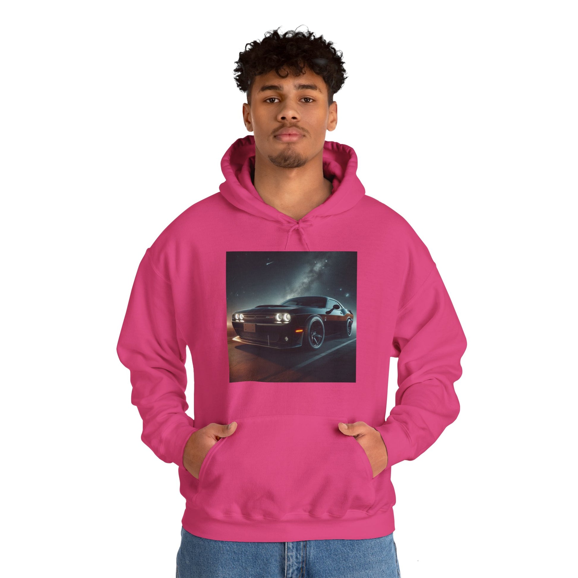 Black Challenger Hoodie Hoodie Printify