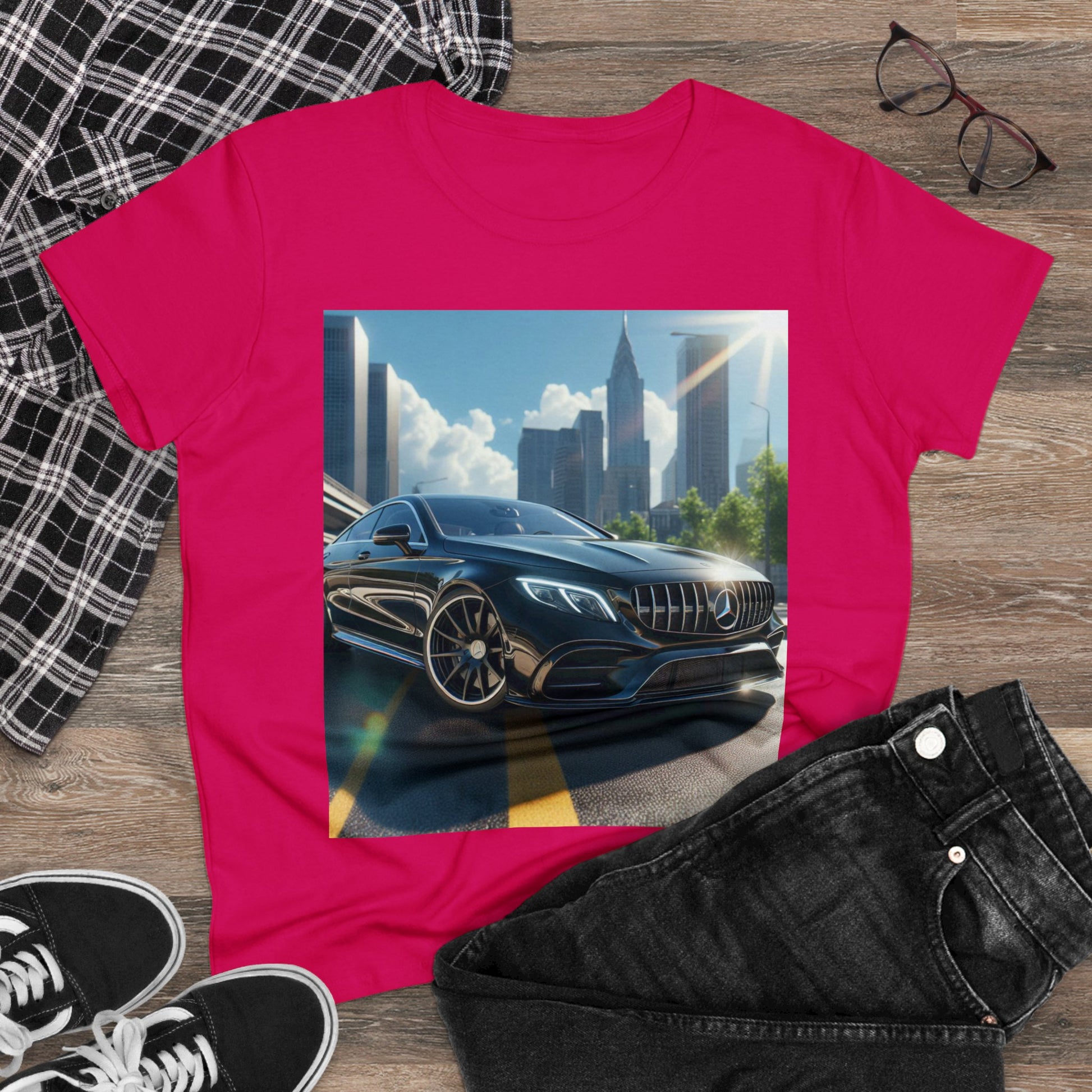 Black Mercedes T-Shirt T-Shirt Printify