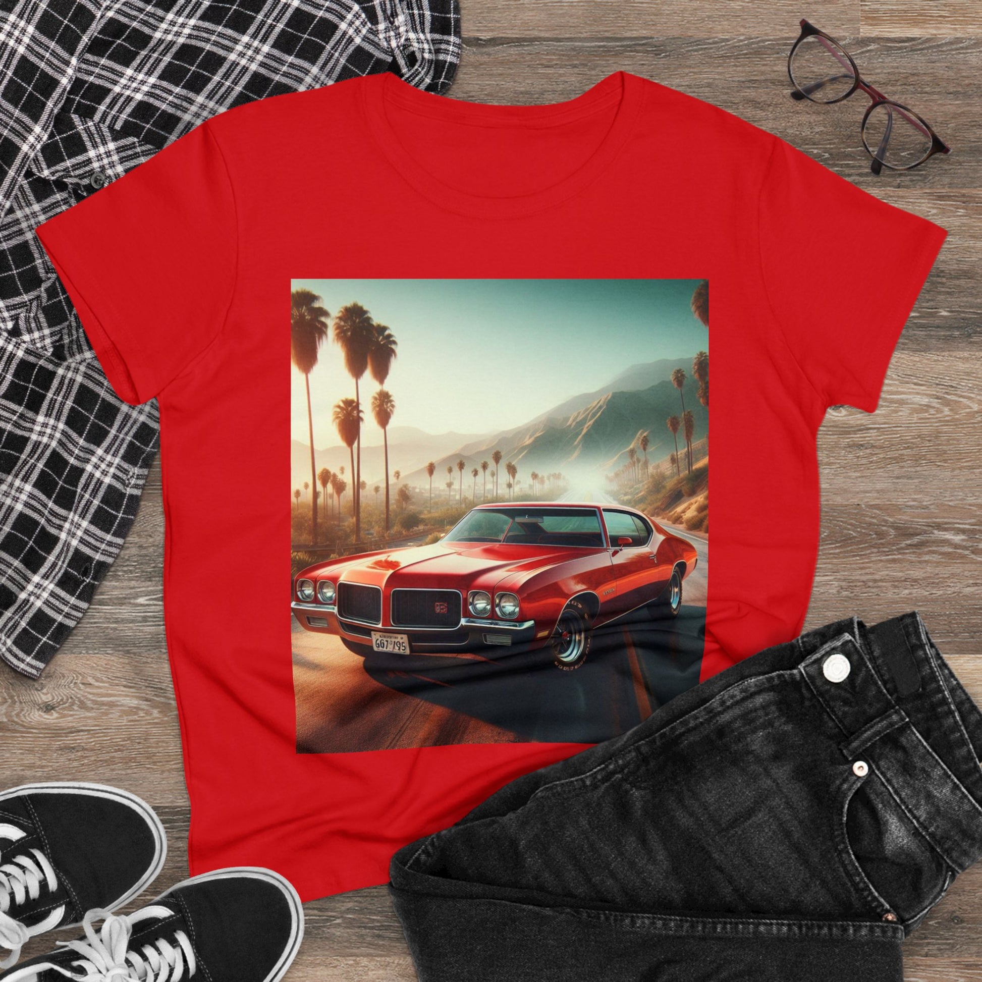 1972 Red Buick Gran Sport T-Shirt T-Shirt Printify