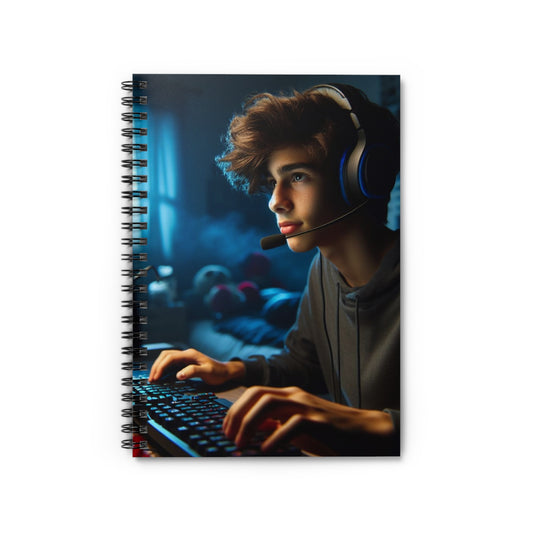 Game Time Spiral Notebook Paper products Printify One Size