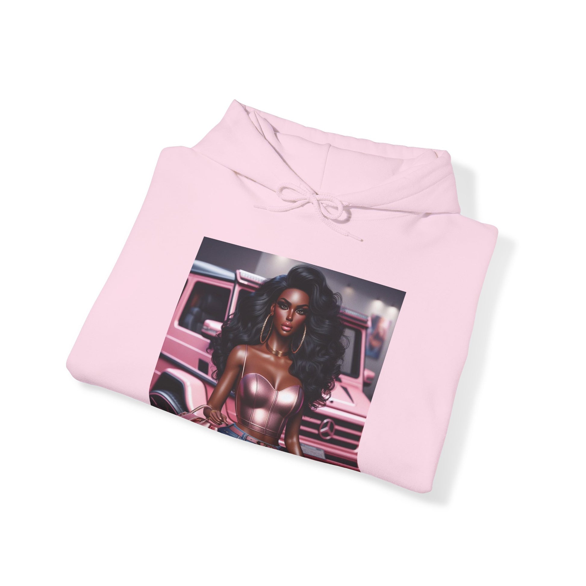 Pink Luxury Hoodie Hoodie Printify