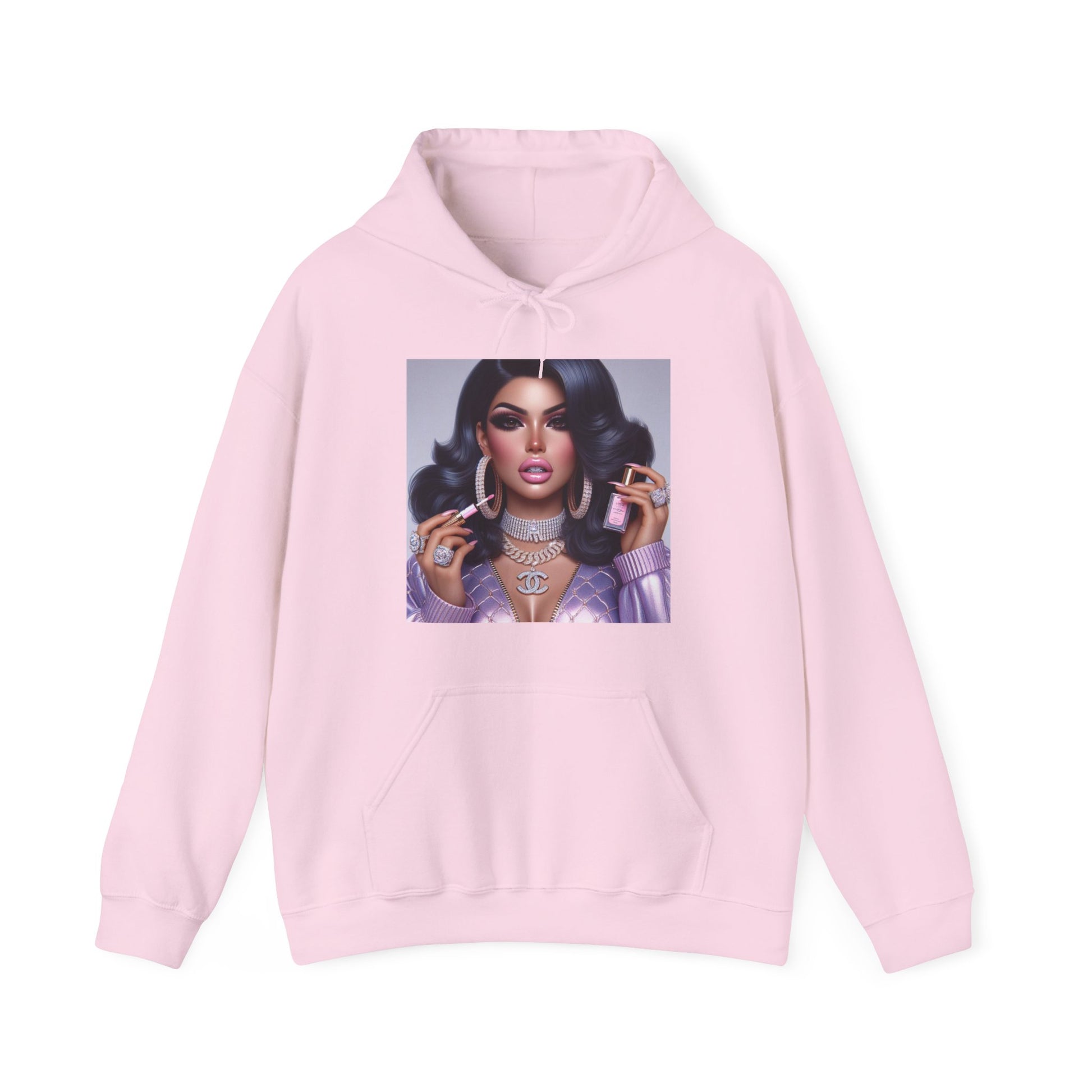 Gloss Up Hoodie Hoodie Printify Light Pink S