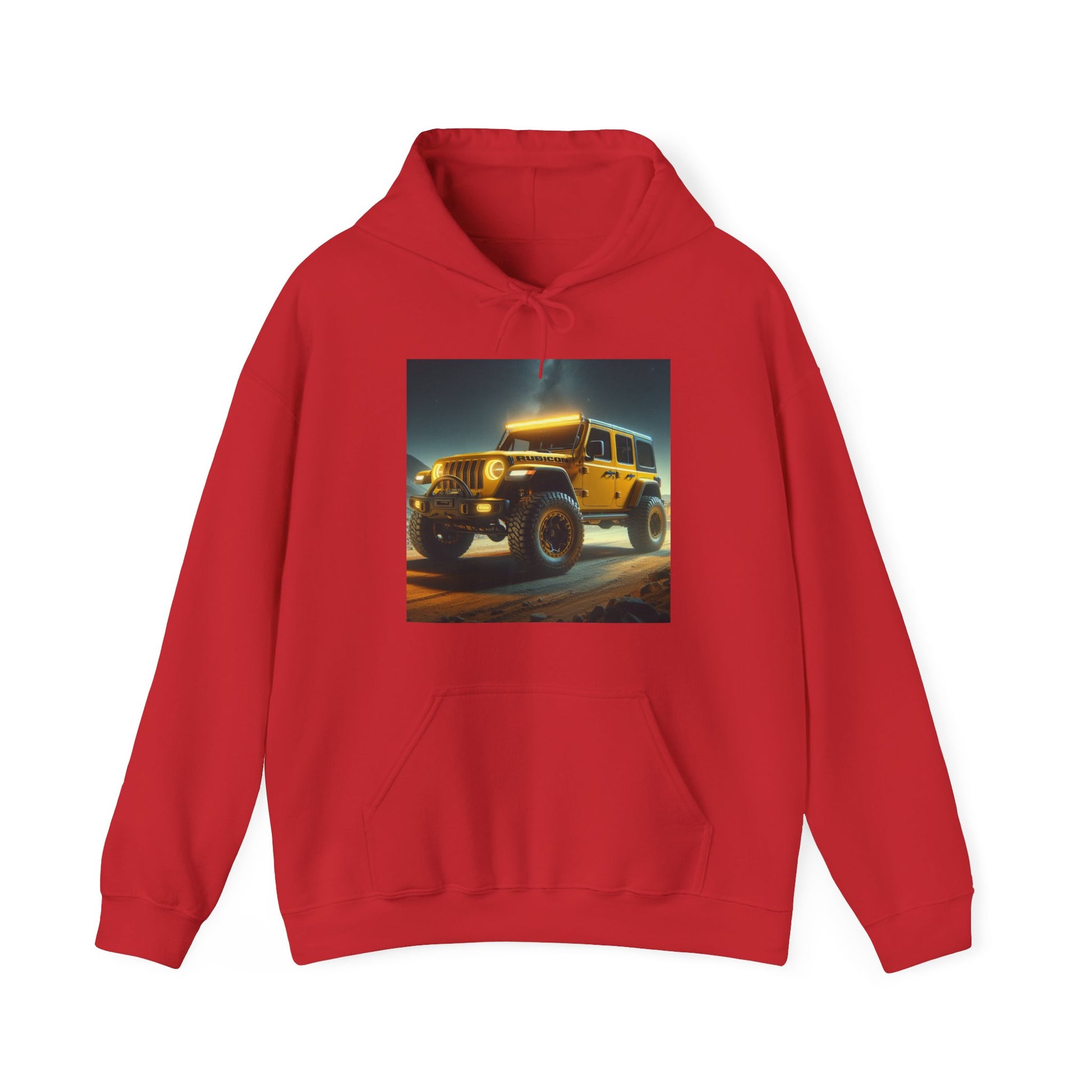 Yellow Rubicon Hoodie Hoodie Printify Red S