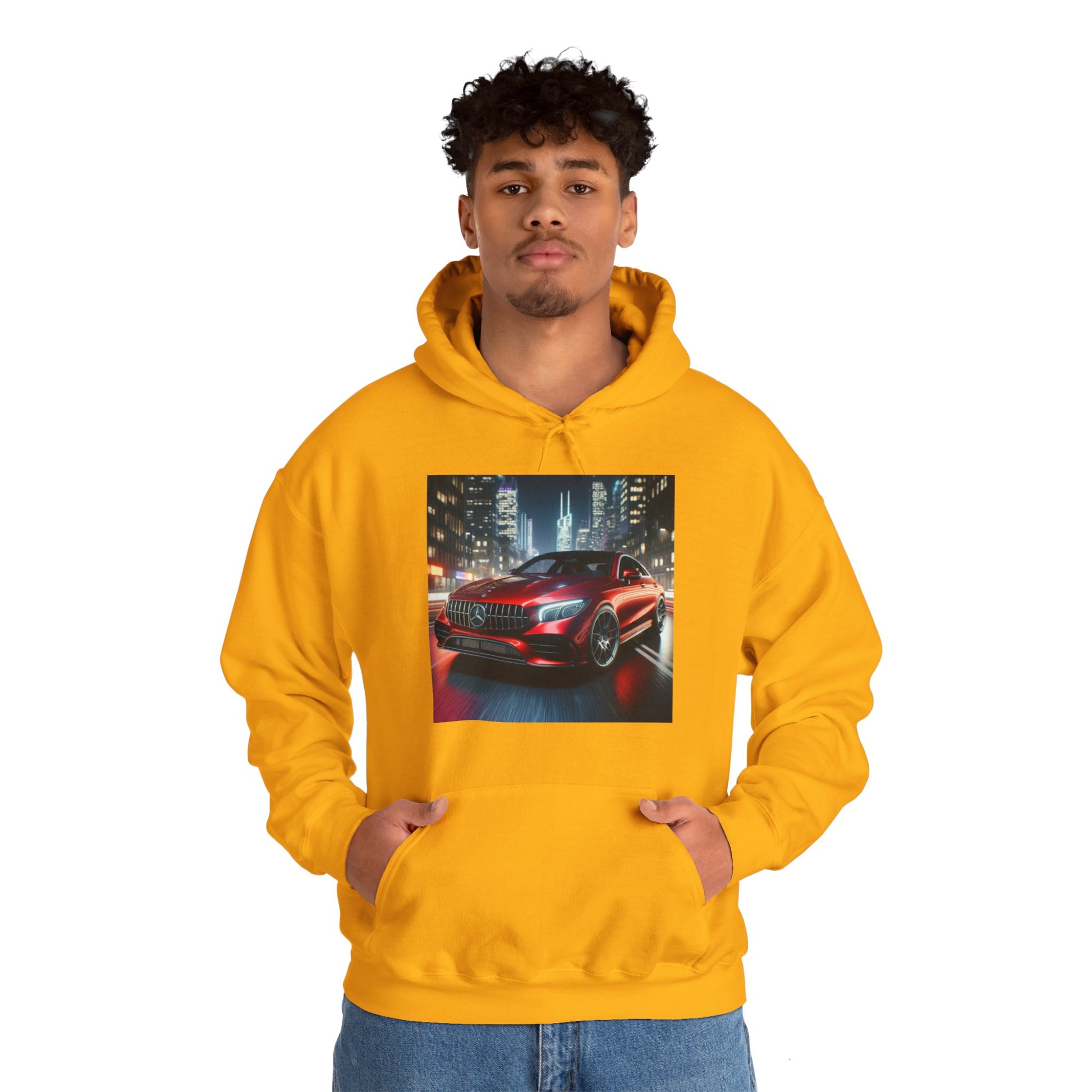Red Mercedes Hoodie Hoodie Printify