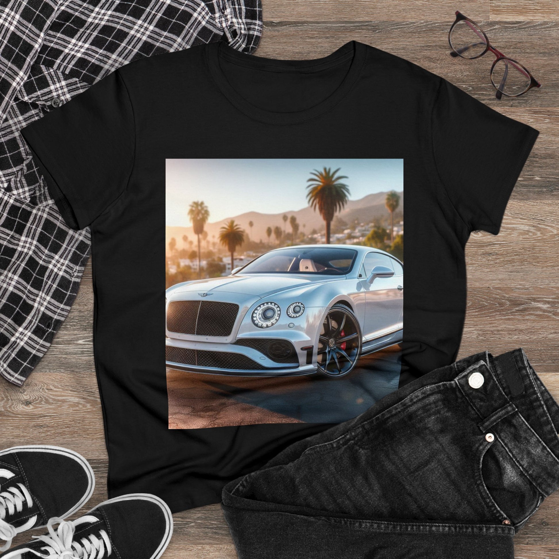 Silver Bentley T-Shirt T-Shirt Printify