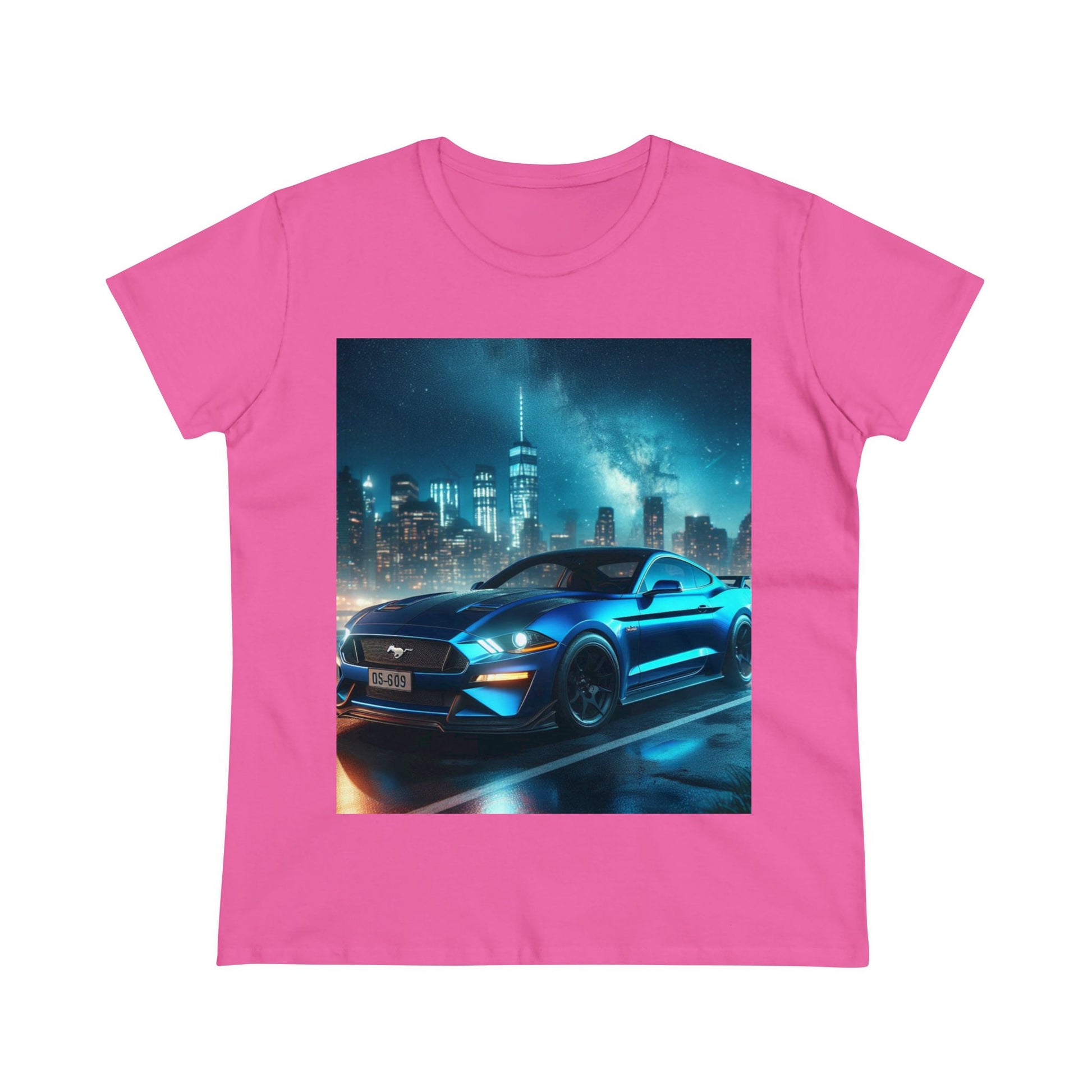 Blue Mustang T-Shirt T-Shirt Printify Azalea S