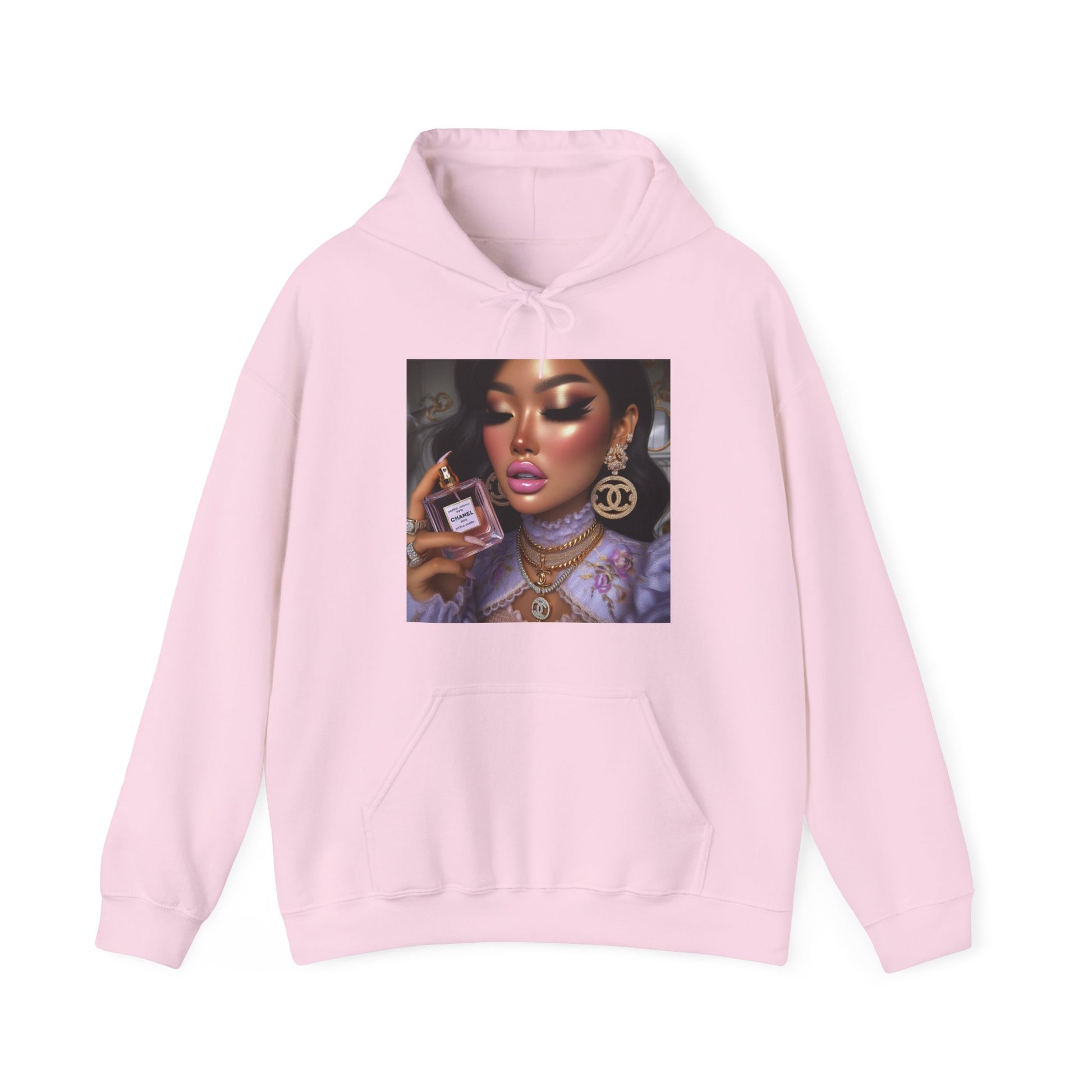 Chanel Please Hoodie Hoodie Printify Light Pink S