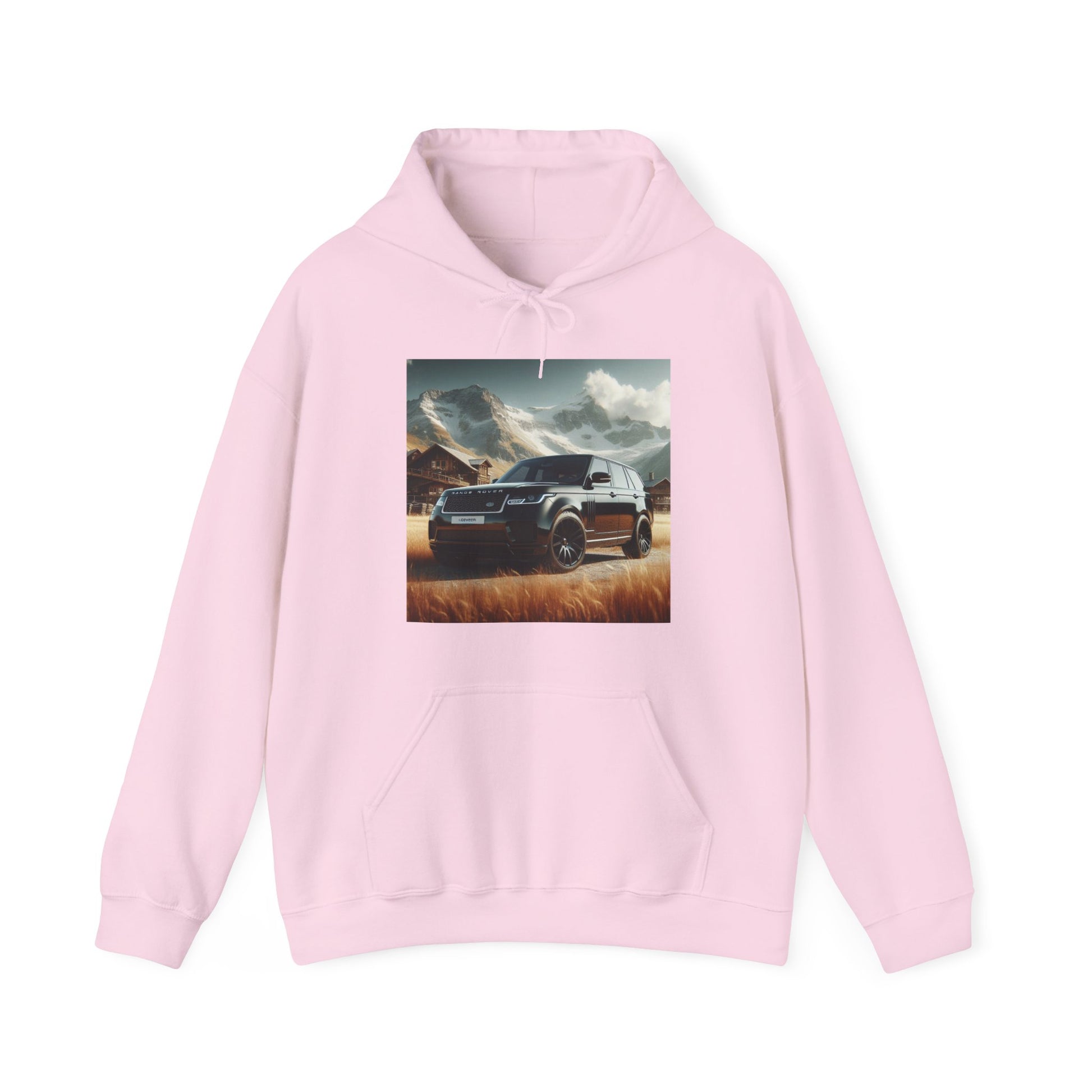 Black Range Rover Hoodie Hoodie Printify Light Pink S