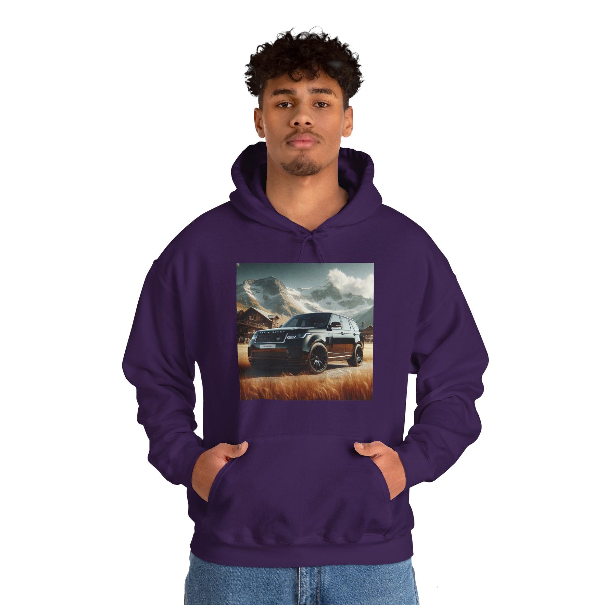 Black Range Rover Hoodie Hoodie Printify