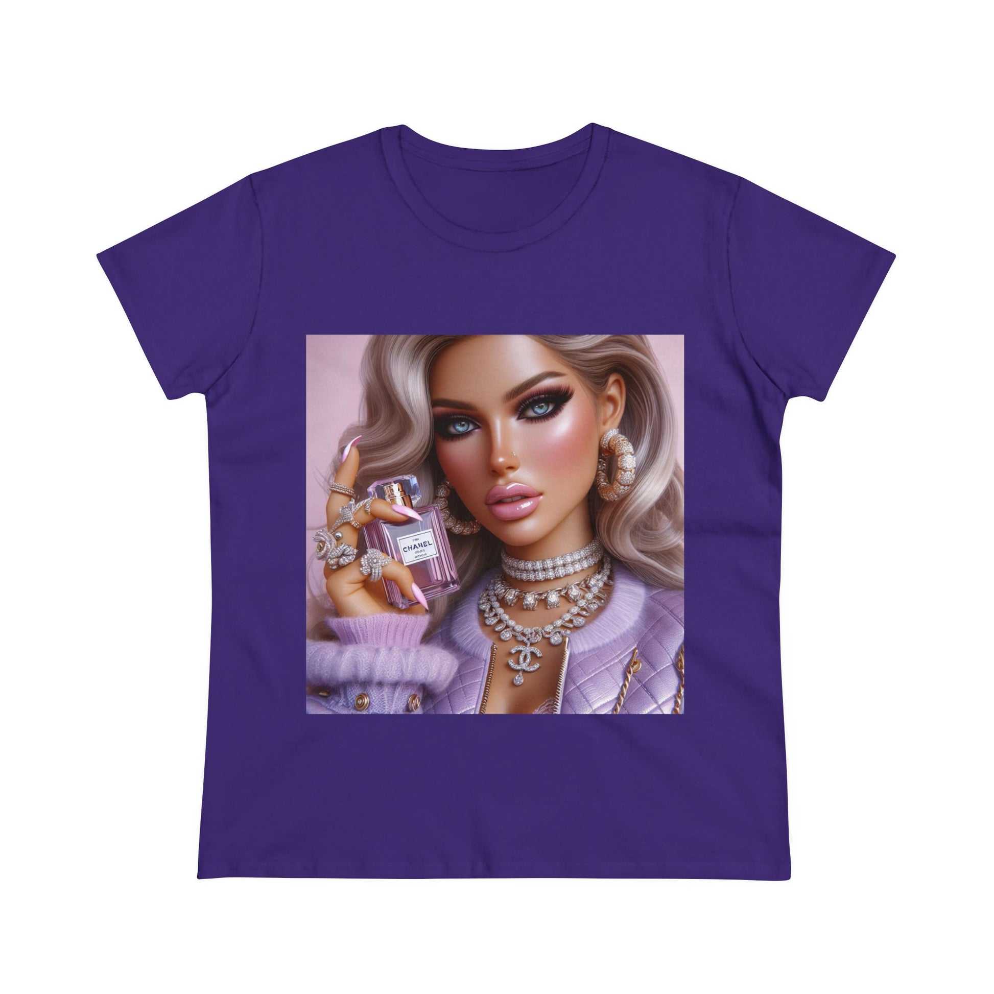 Chanel Please T-Shirt T-Shirt Printify Purple S