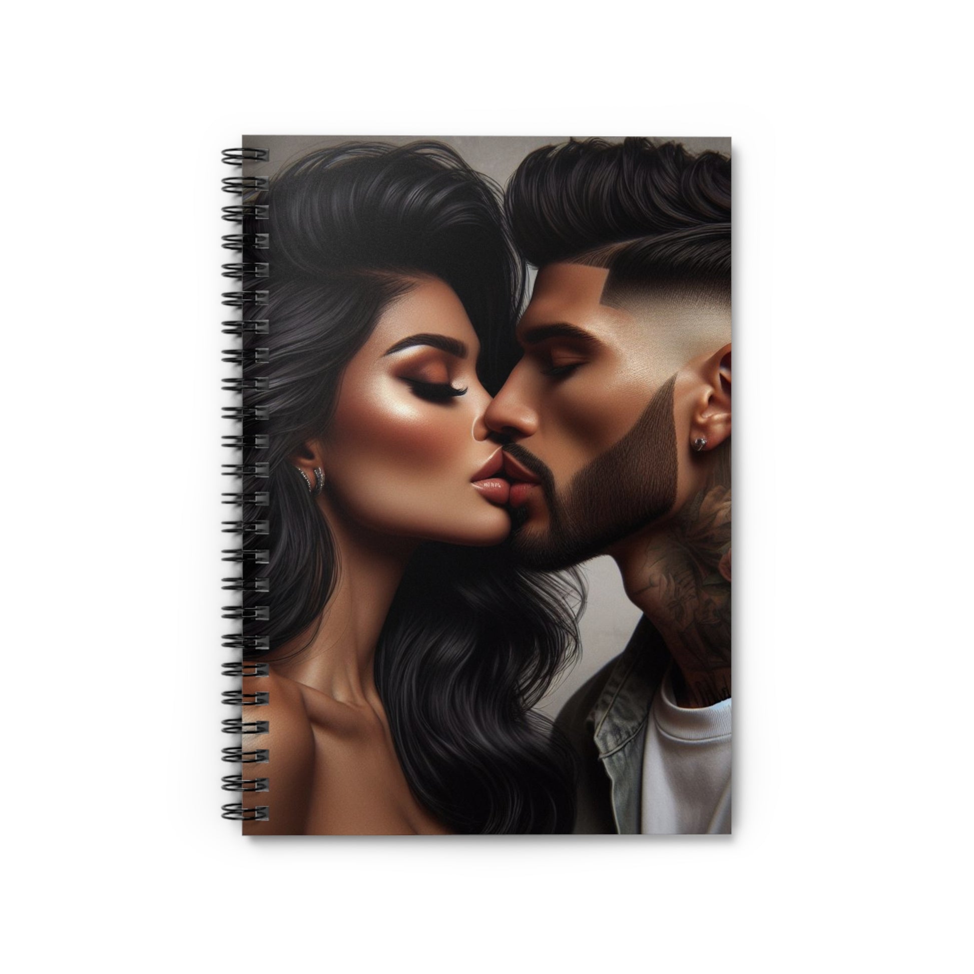 Kiss Me Spiral Notebook Paper products Printify One Size