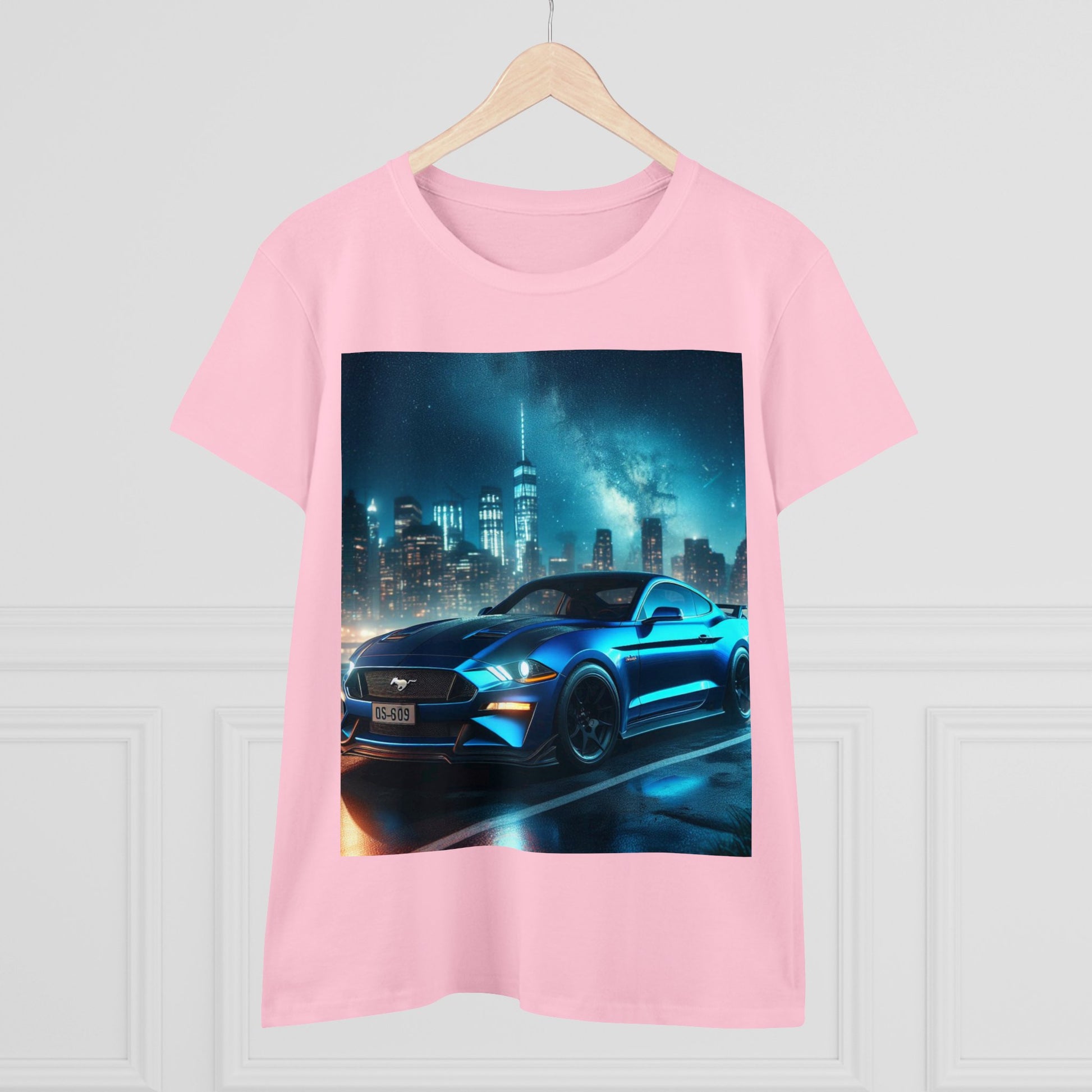 Blue Mustang T-Shirt T-Shirt Printify