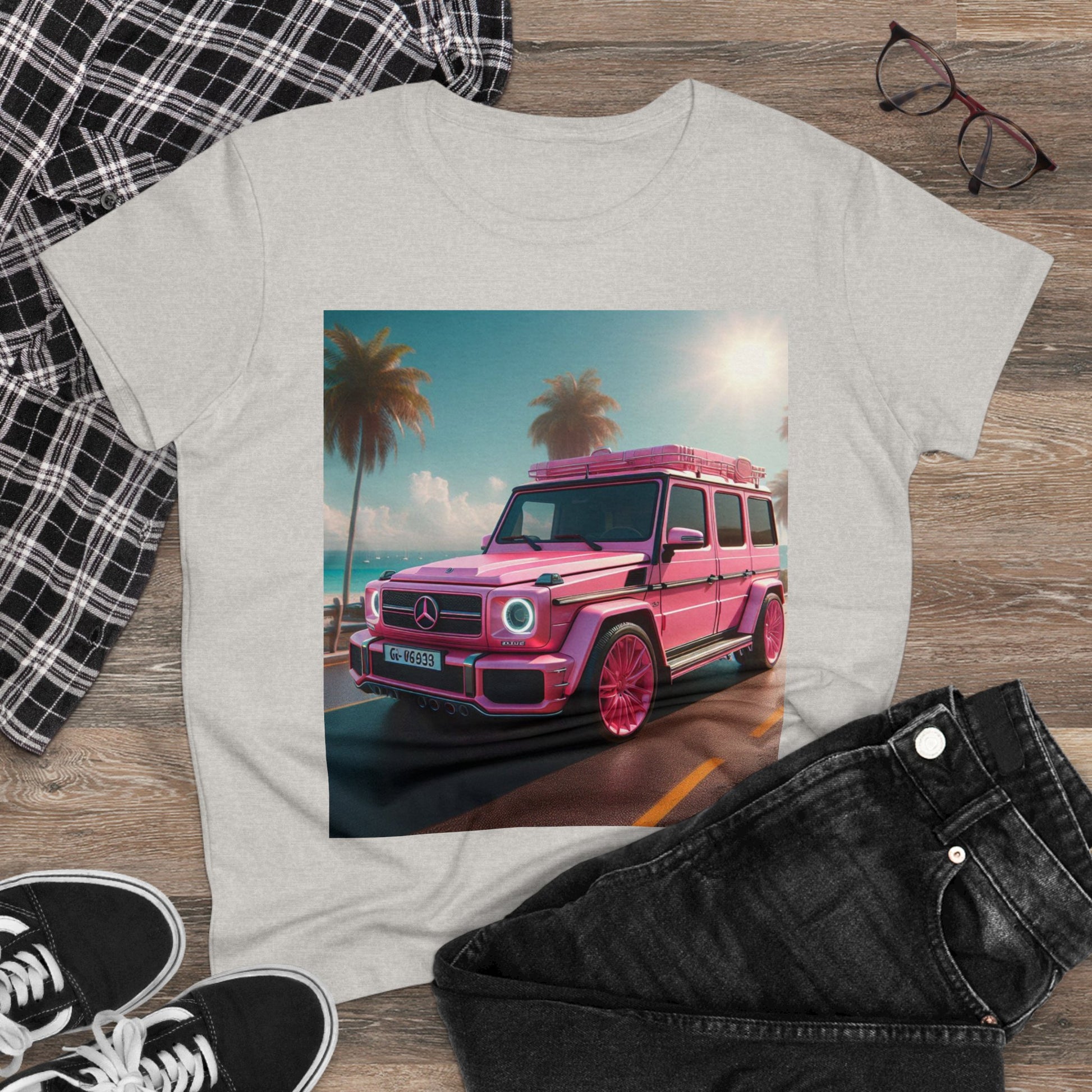 Pink G-Wagon T-Shirt T-Shirt Printify