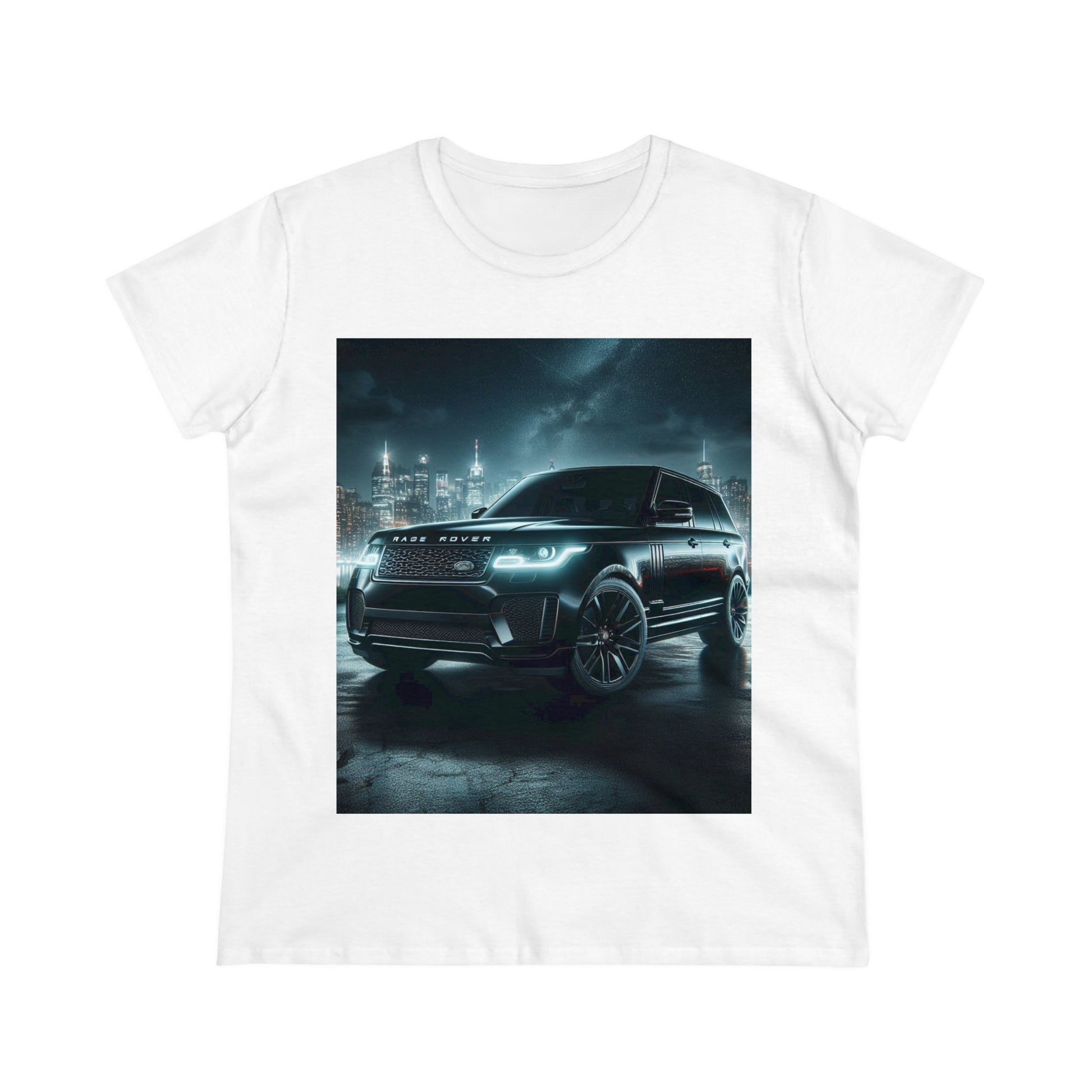 Black Range Rover T-Shirt T-Shirt Printify White S