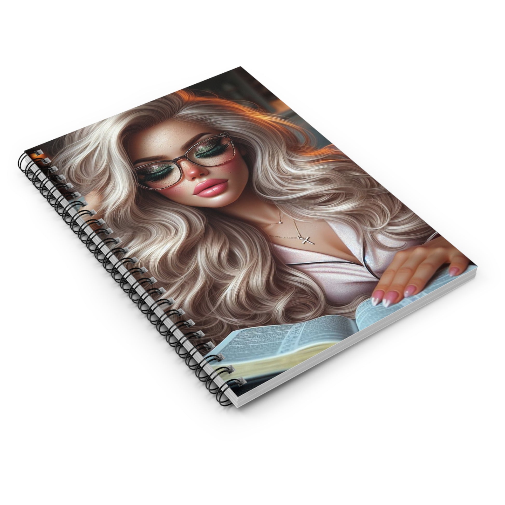 Relax and Read Spiral Notebook Paper products Printify