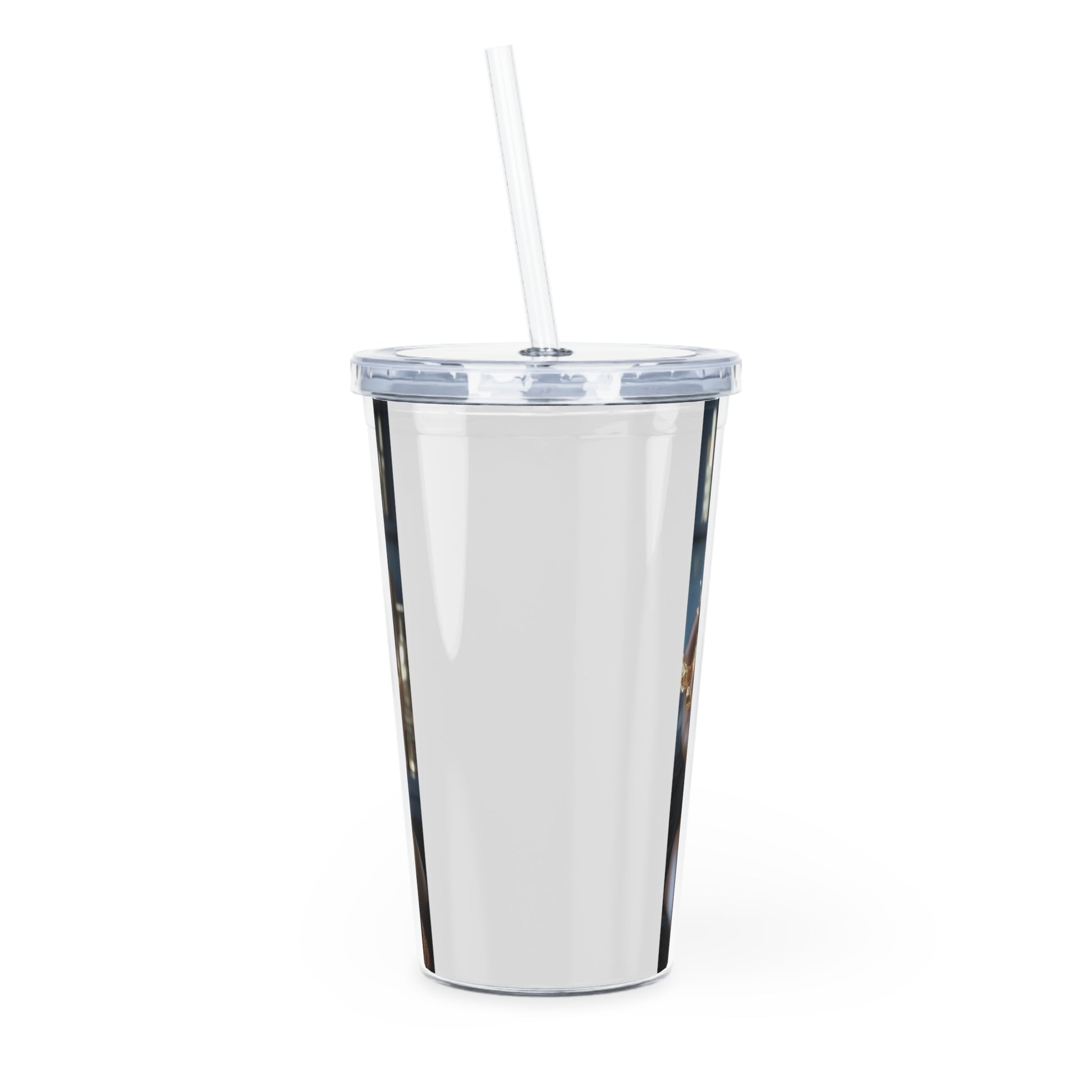Elevated Coffee Tumbler with Straw Mug Printify