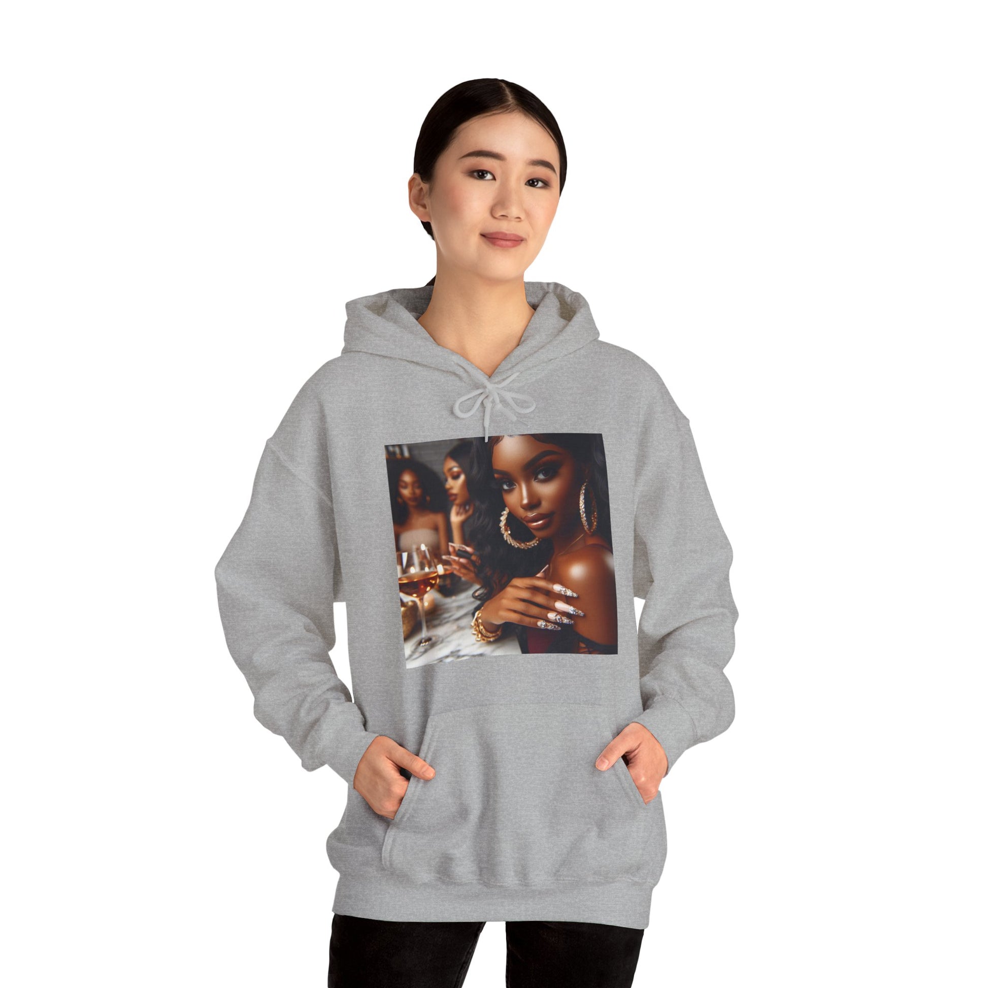 Wine Down Hoodie Hoodie Printify