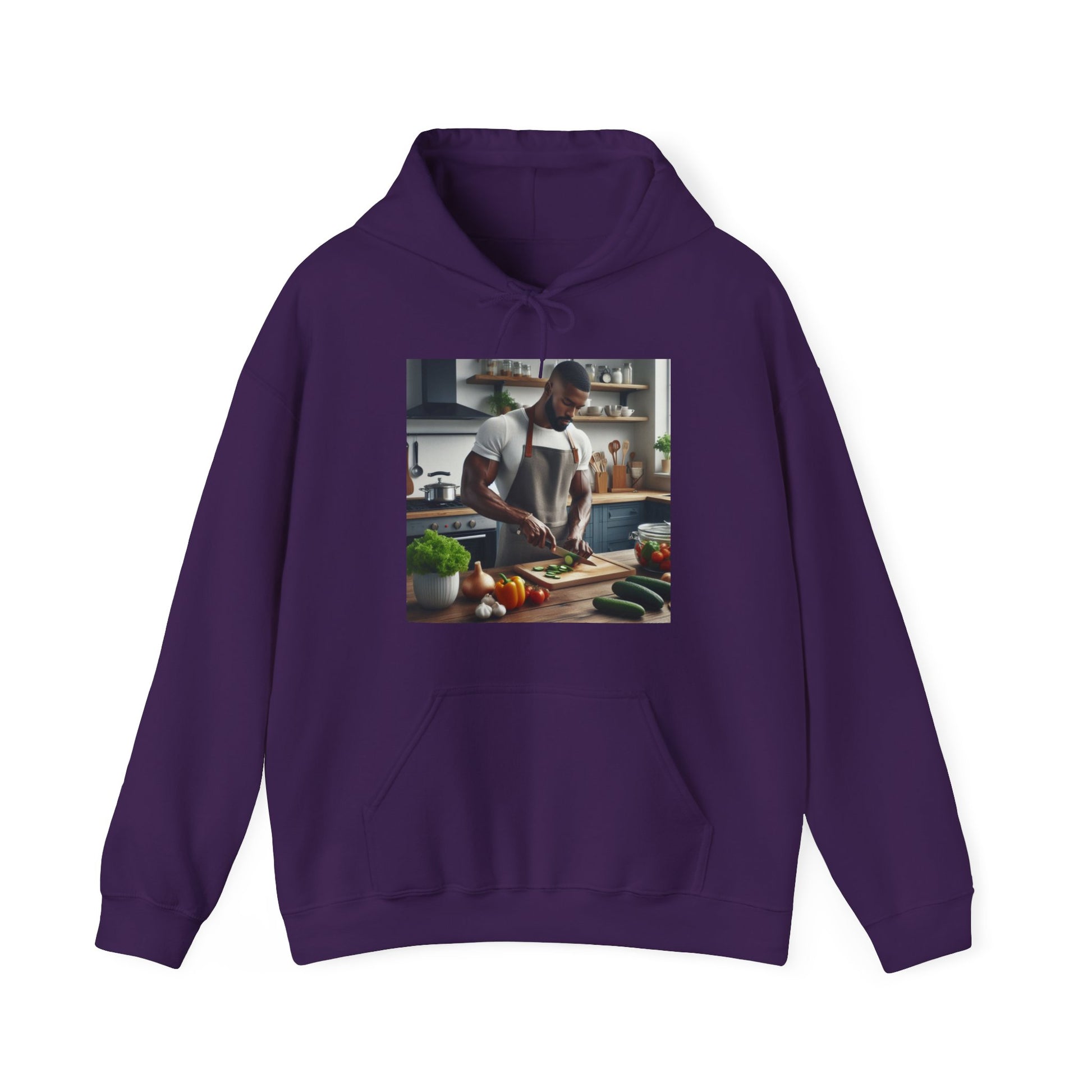 Dinner Time Hoodie Hoodie Printify Purple S