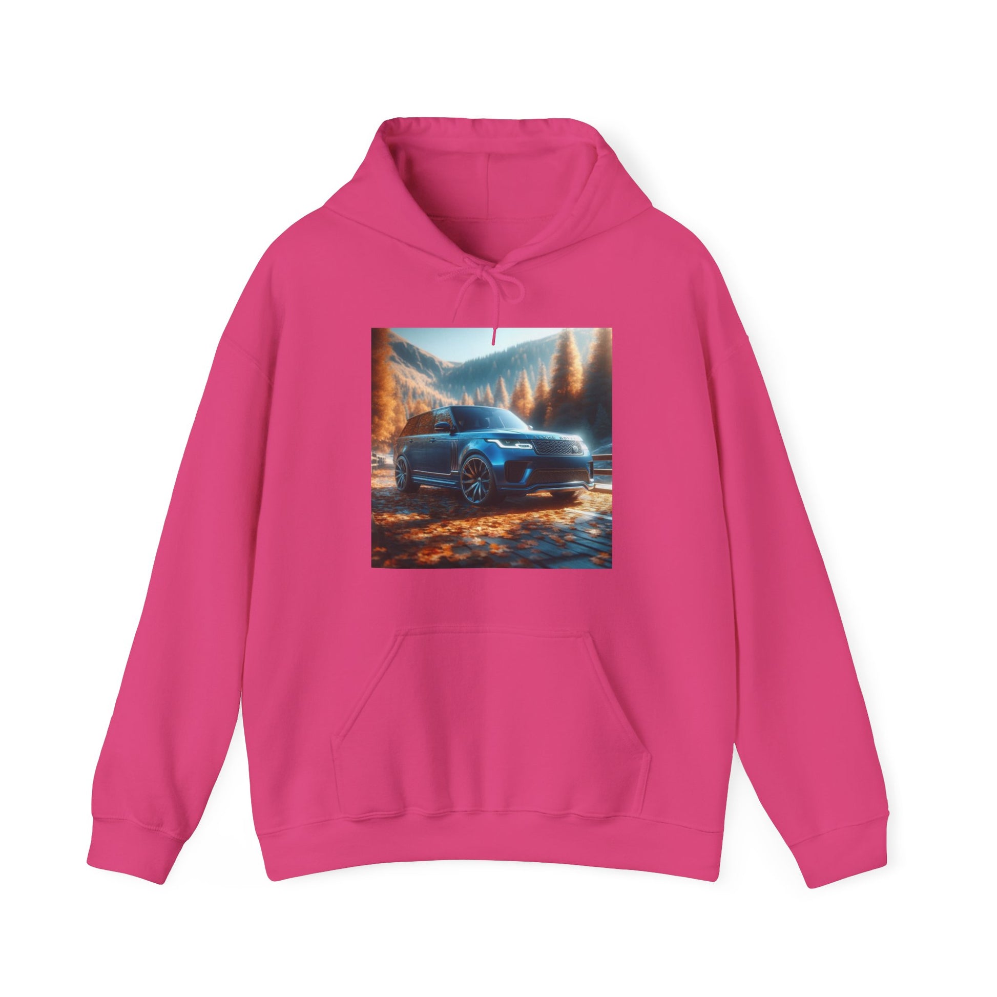 Blue Range Rover Hoodie Hoodie Printify Heliconia S