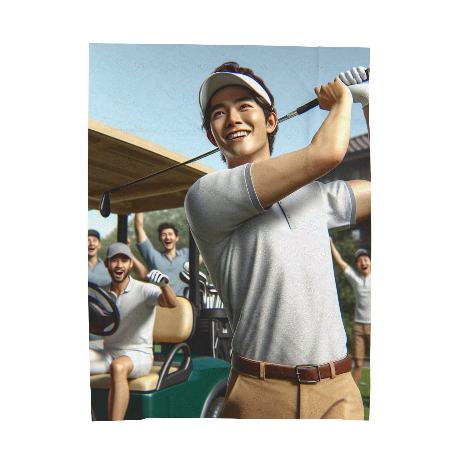 Golf Tournament Plush Blanket All Over Prints Printify 60" × 80"