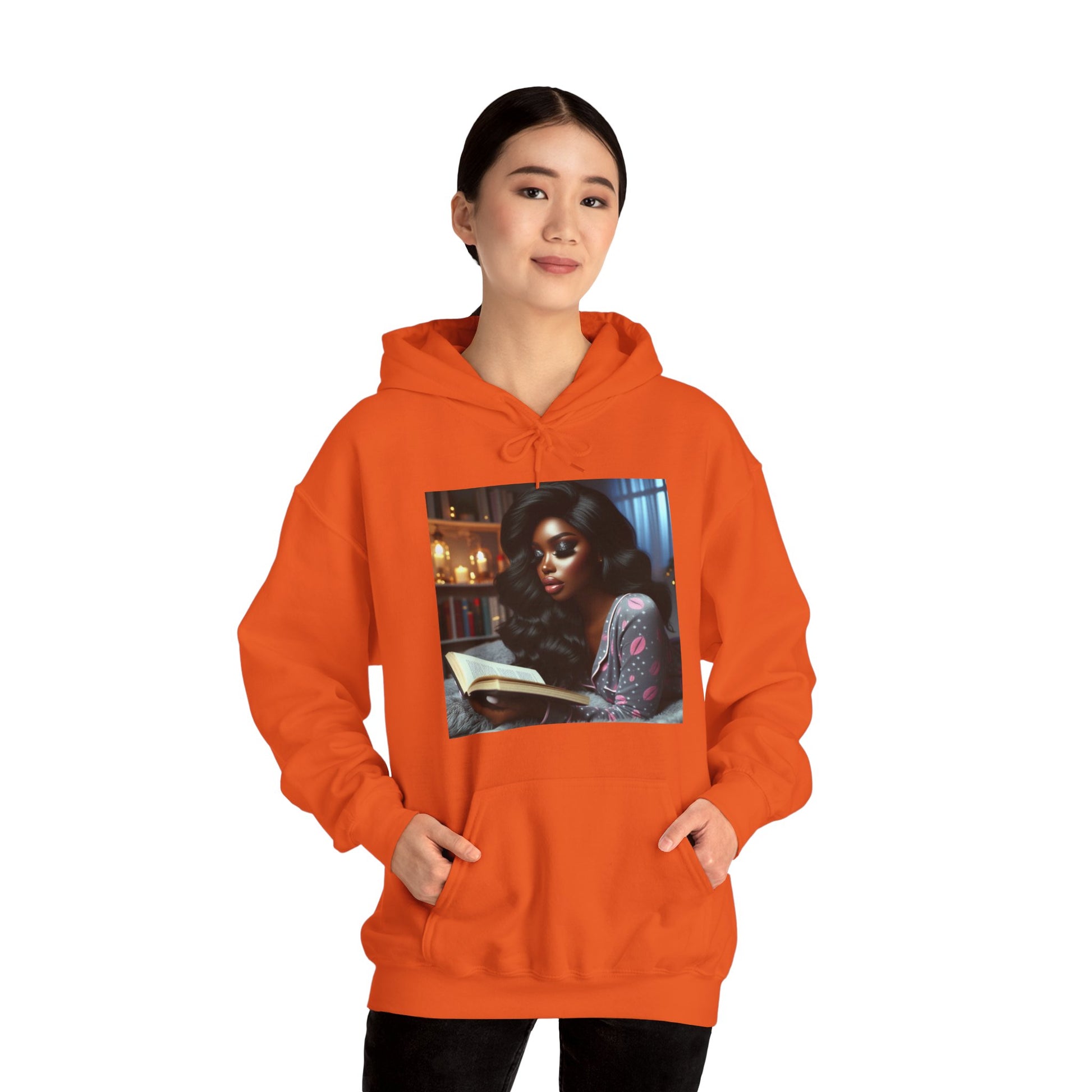 Late Night Book Hoodie Hoodie Printify