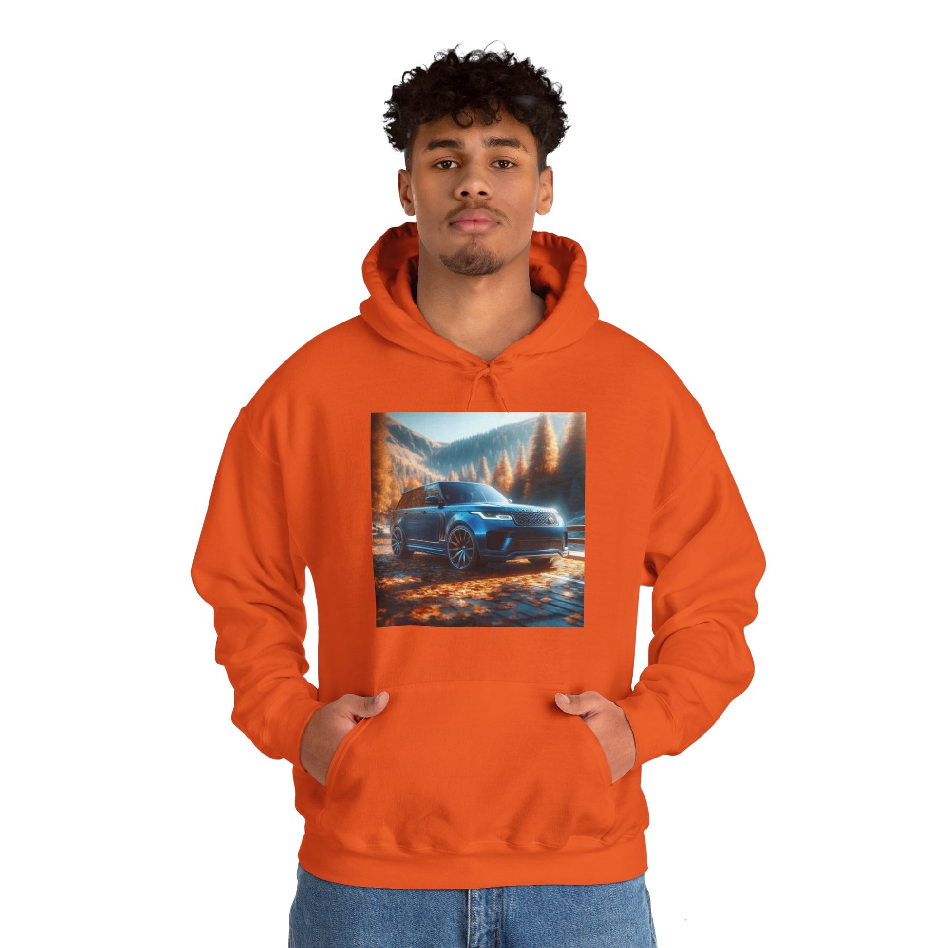 Blue Range Rover Hoodie Hoodie Printify