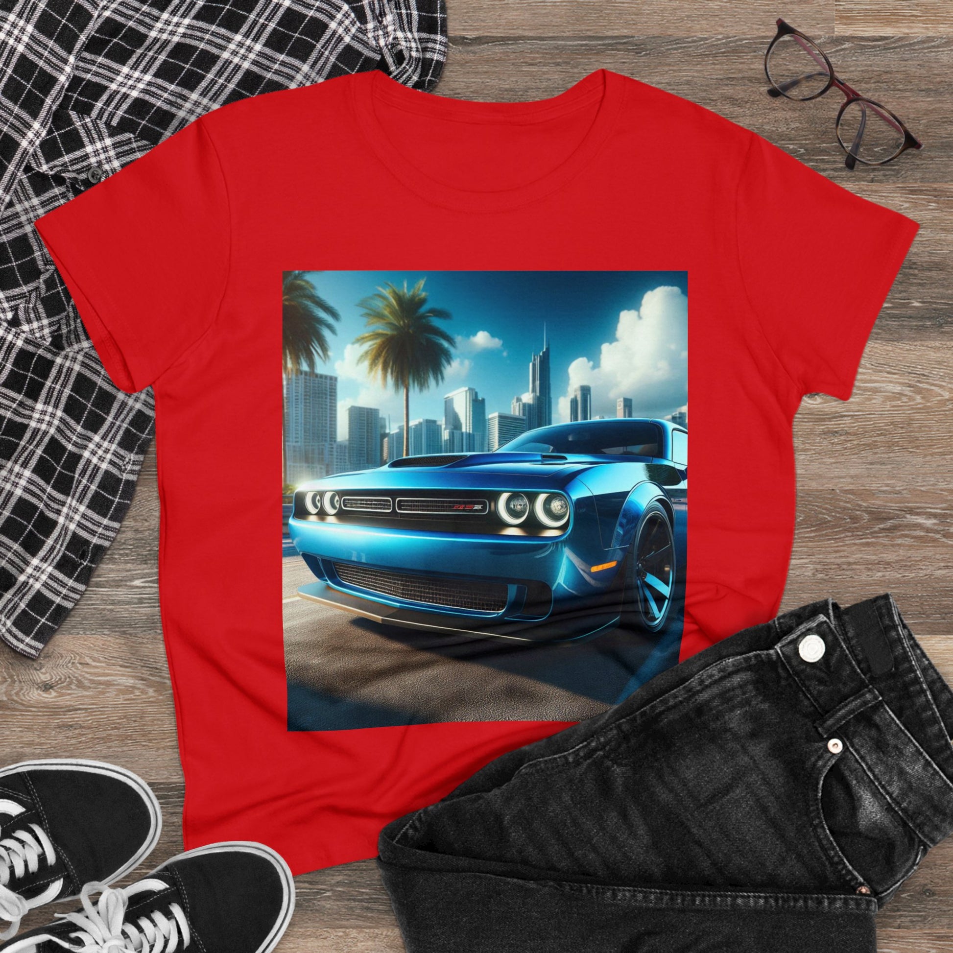 Blue Challenger T-Shirt T-Shirt Printify